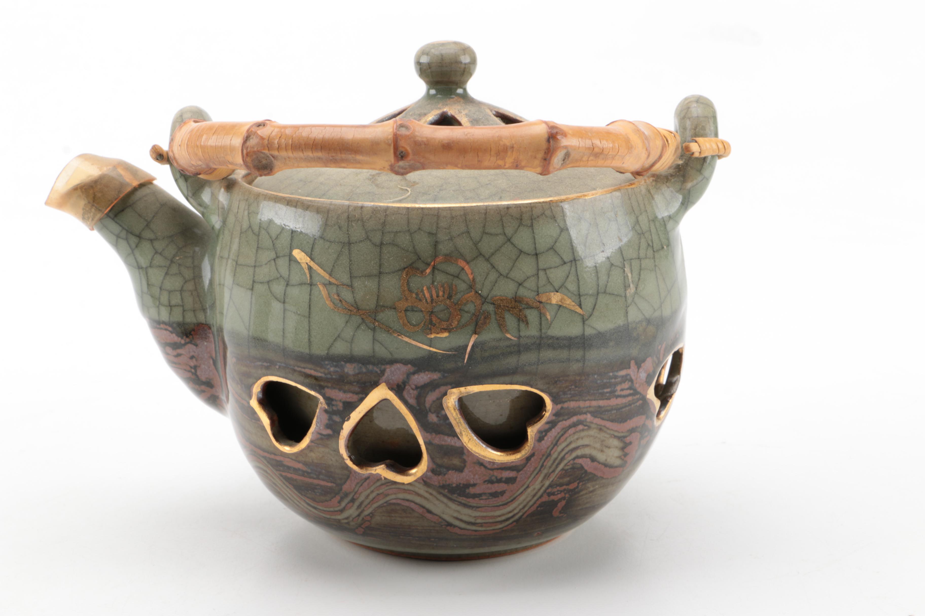 Vintage Somayaki Japanese Tea Set