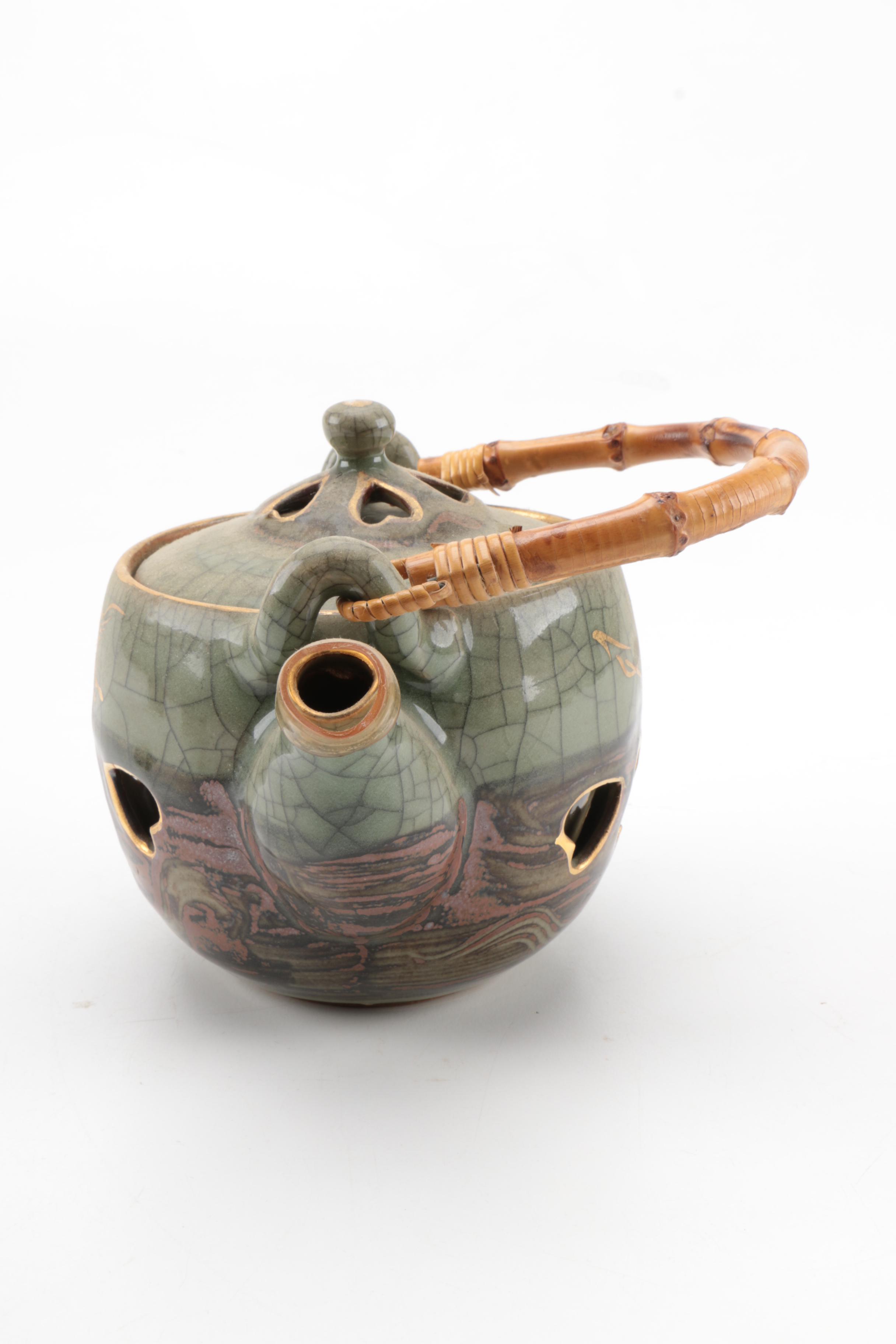 Vintage Somayaki Japanese Tea Set