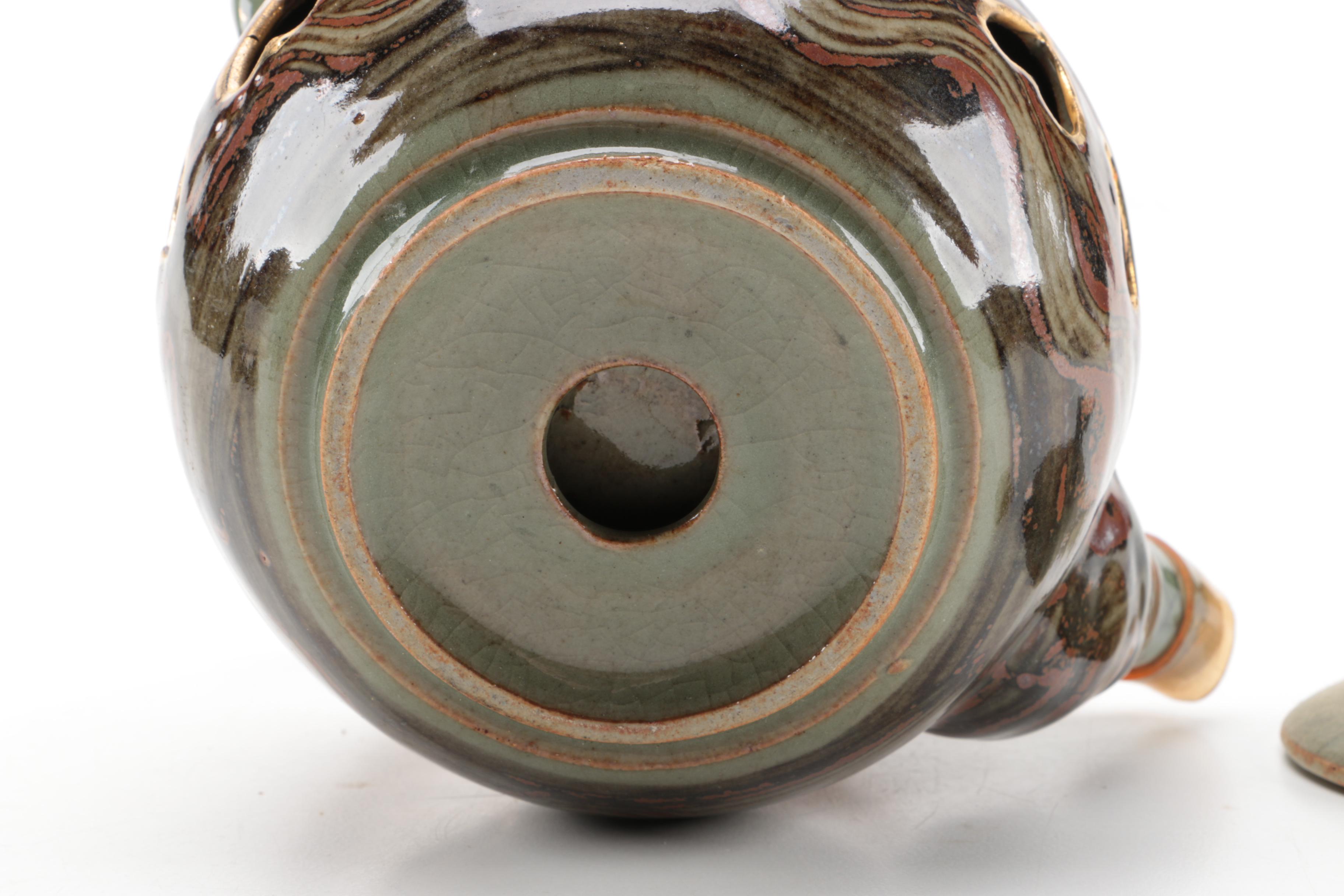 Vintage Somayaki Japanese Tea Set