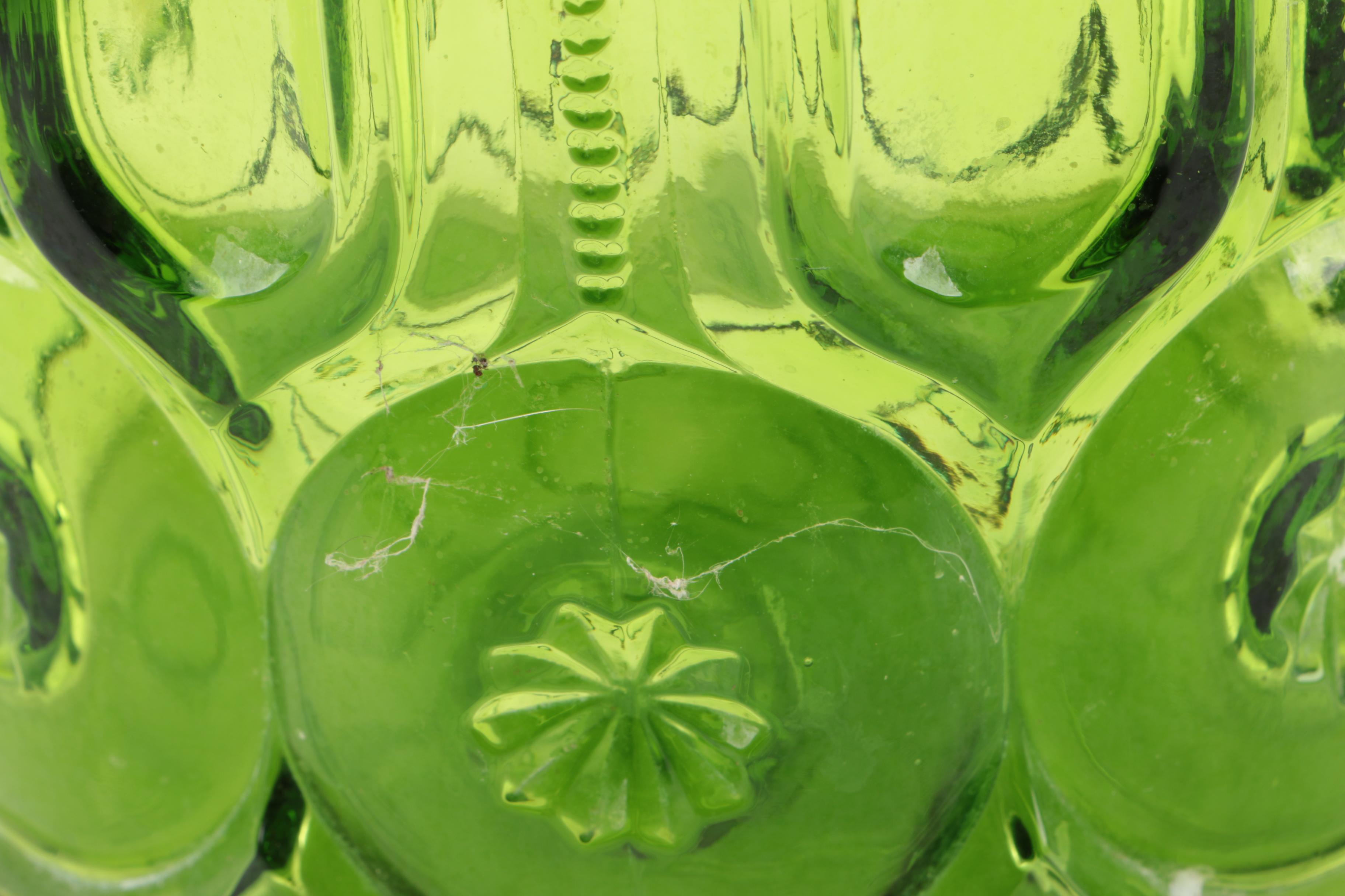 Vintage LE Smith "Moon and Star" Glass Canisters