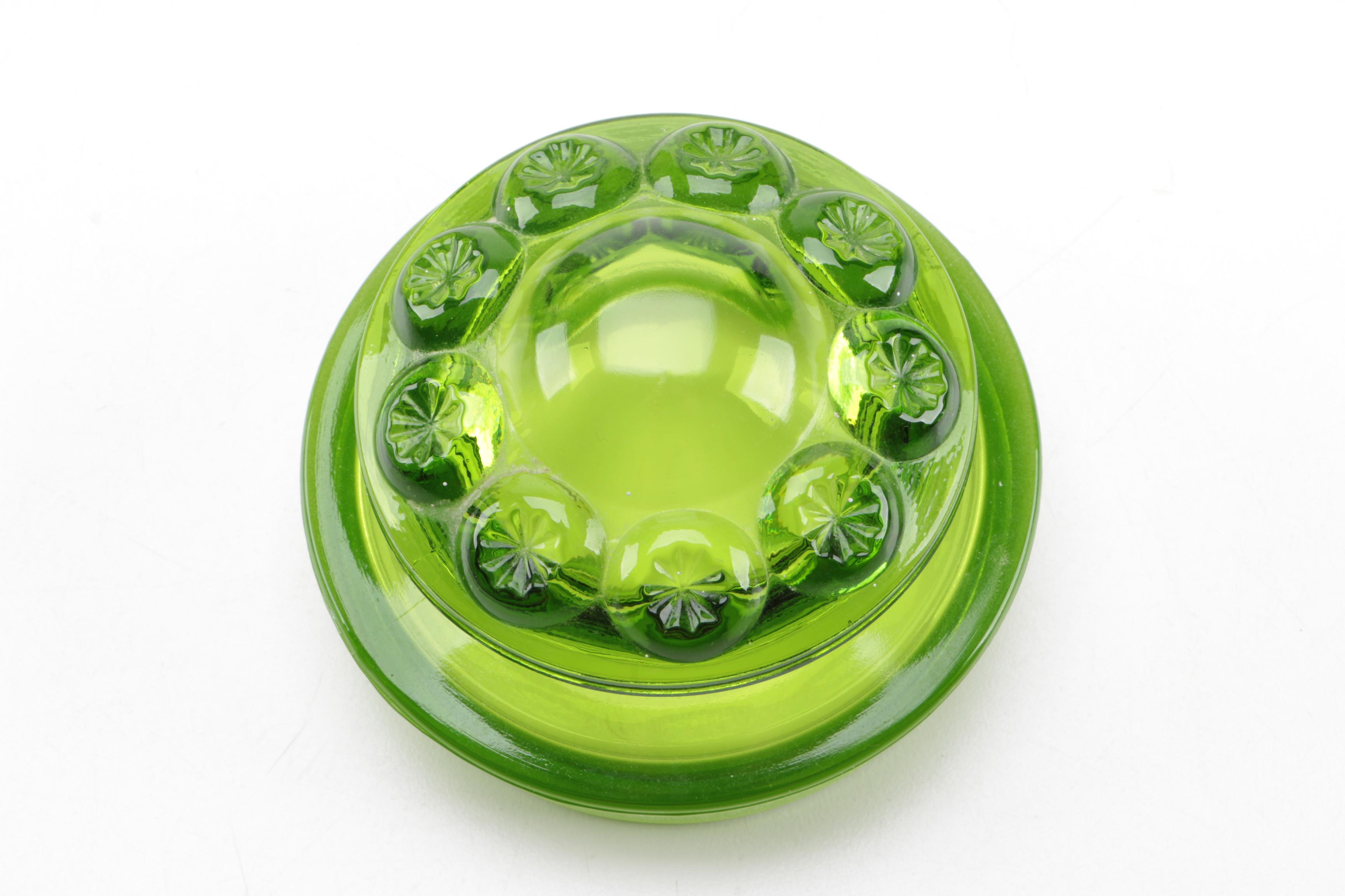 Vintage LE Smith "Moon and Star" Glass Canisters