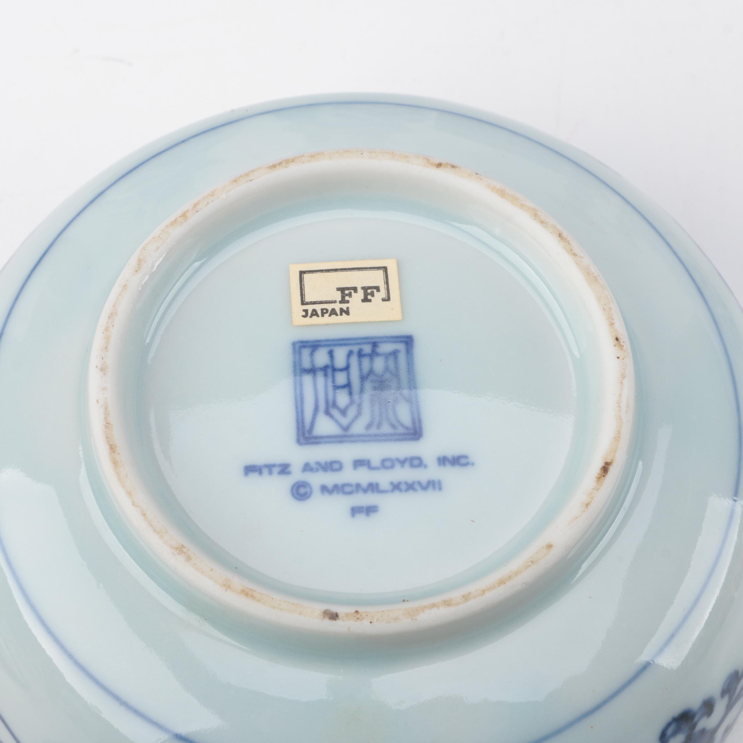 Blue and White Ceramic Decor Featuring Fitz & Floyd