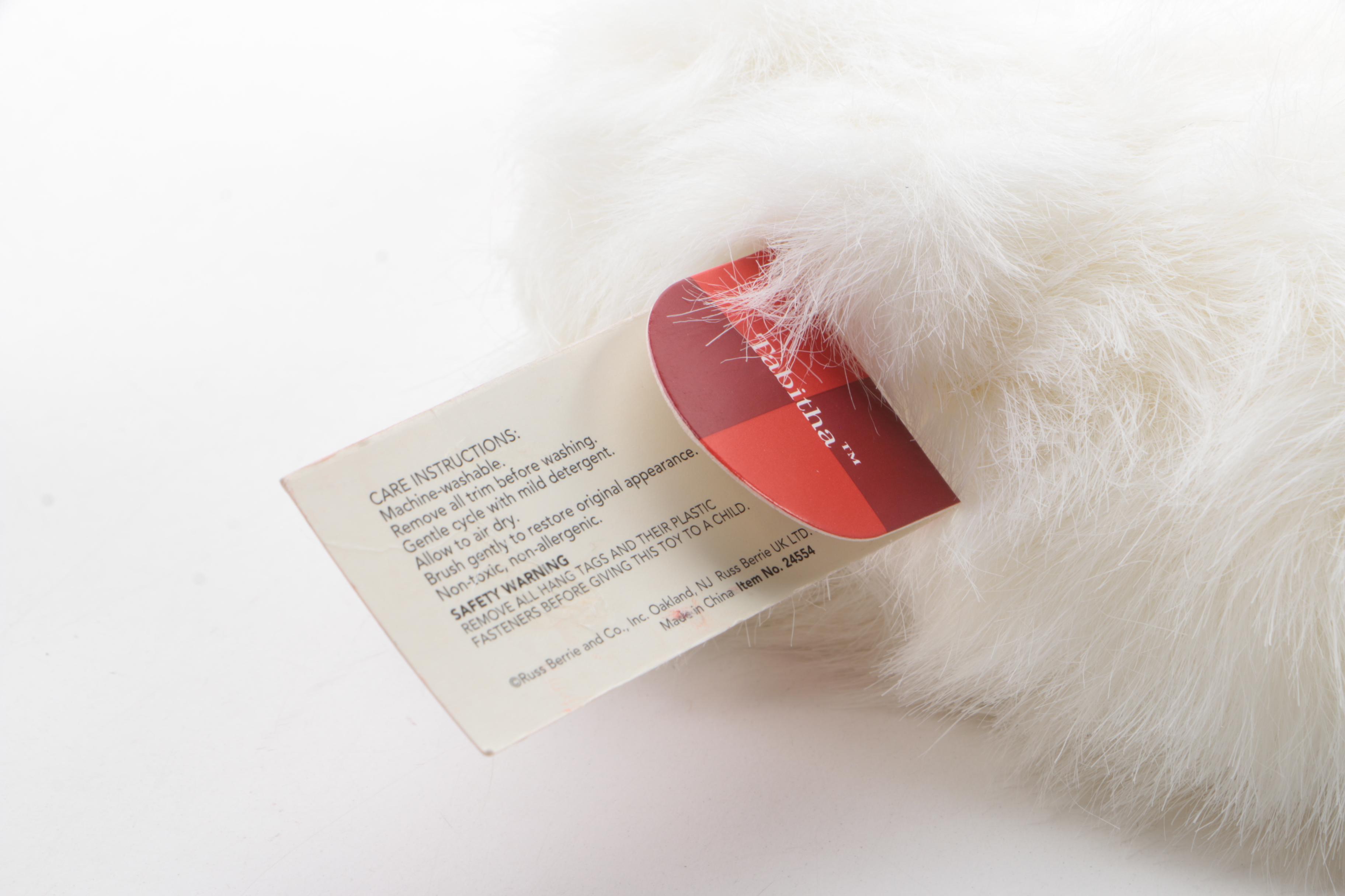 Russ 100th Anniversary Plush Teddy Bears and White Cats