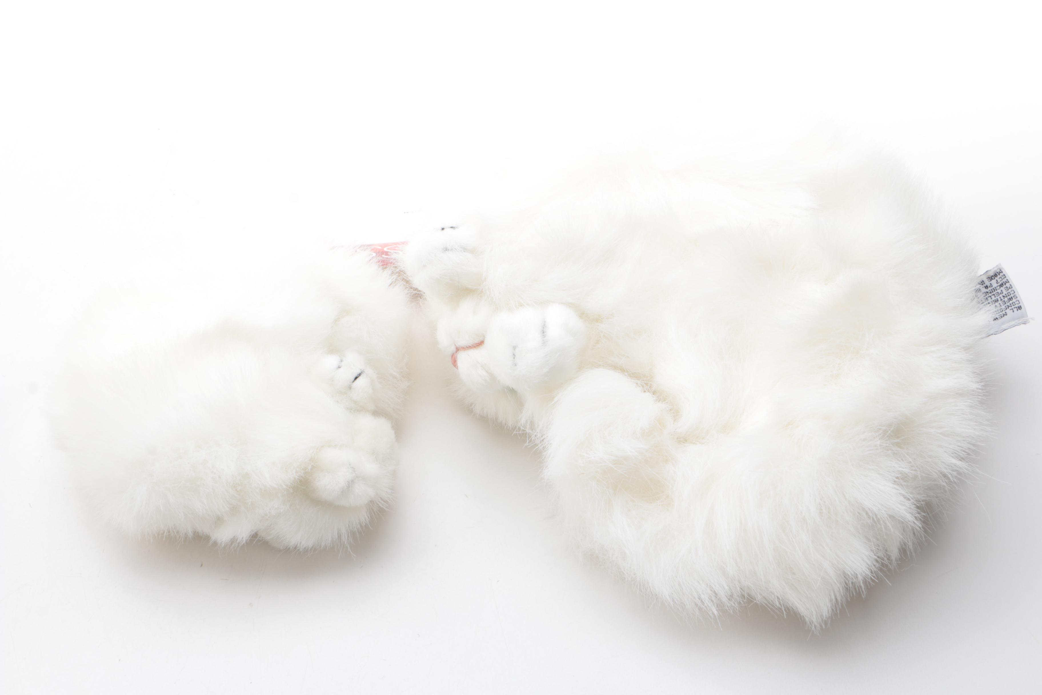 Russ 100th Anniversary Plush Teddy Bears and White Cats