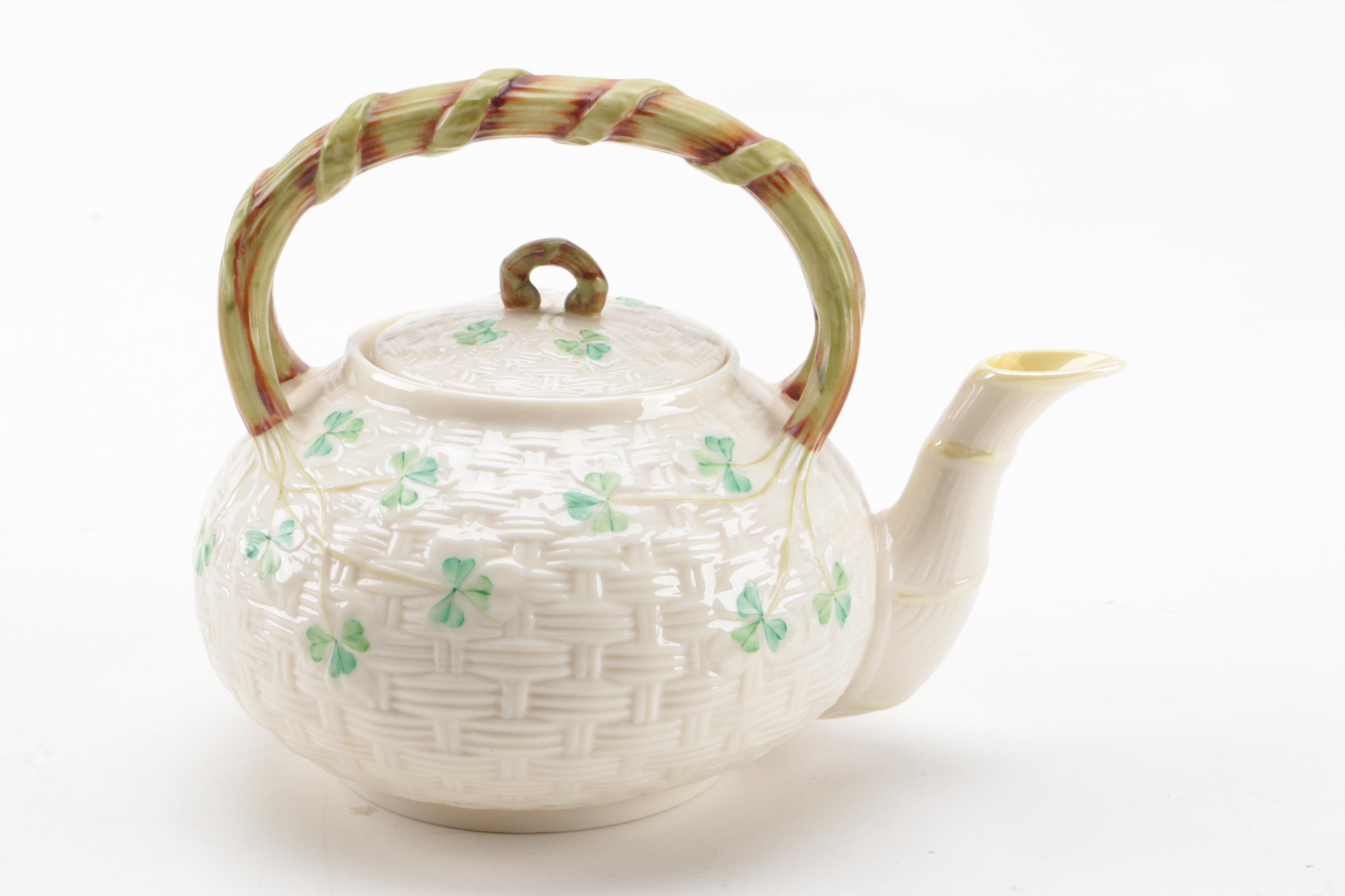 Vintage Belleek "Shamrock" Porcelain Tableware ca. 1955-65