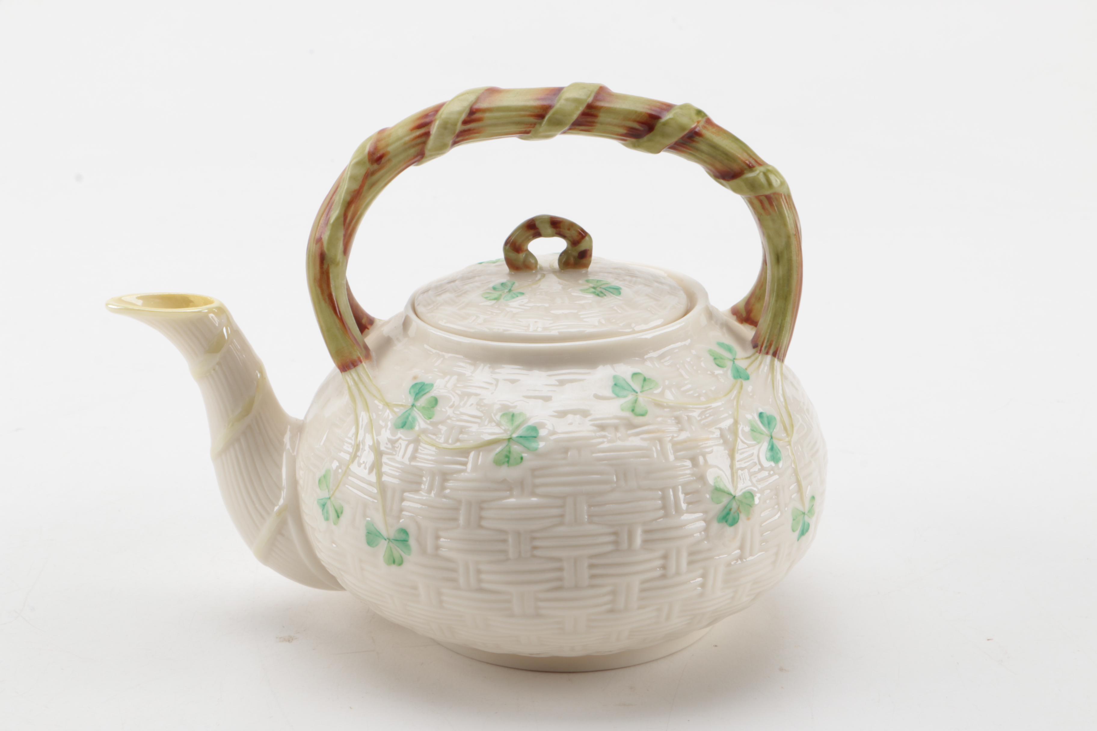 Vintage Belleek "Shamrock" Porcelain Tableware ca. 1955-65