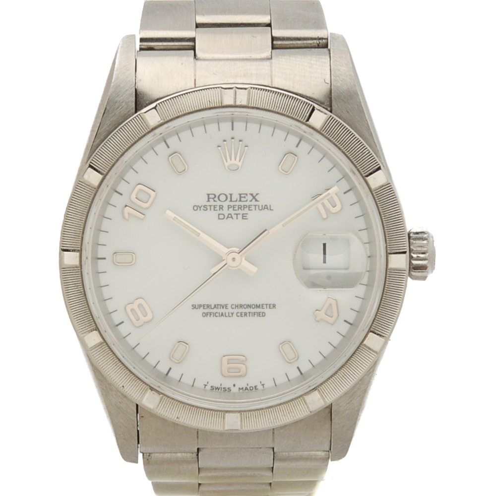 Rolex Stainless Steel Oyster Perpetual Date Watch