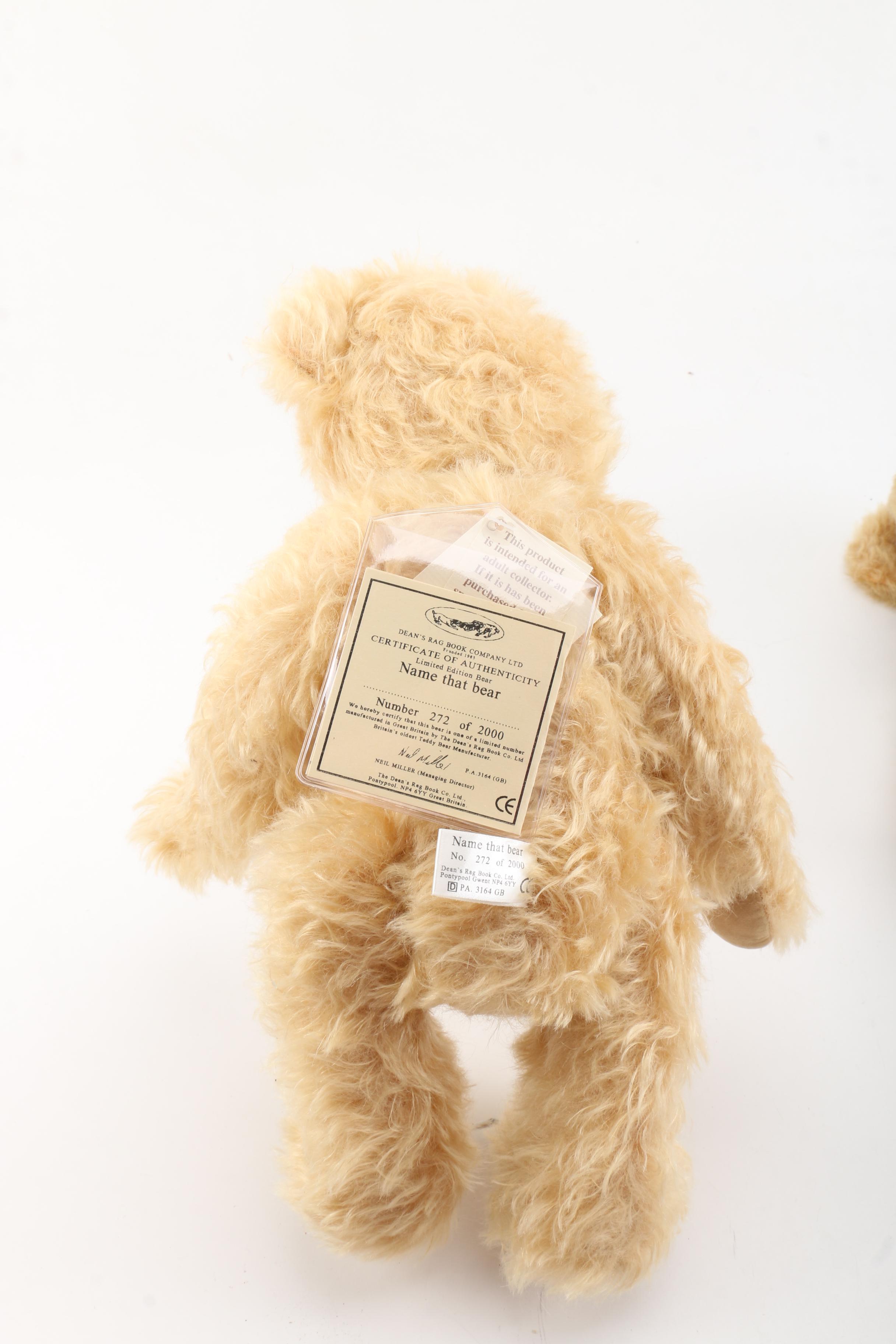 Merrythought Limited Edition Stuffed Bears