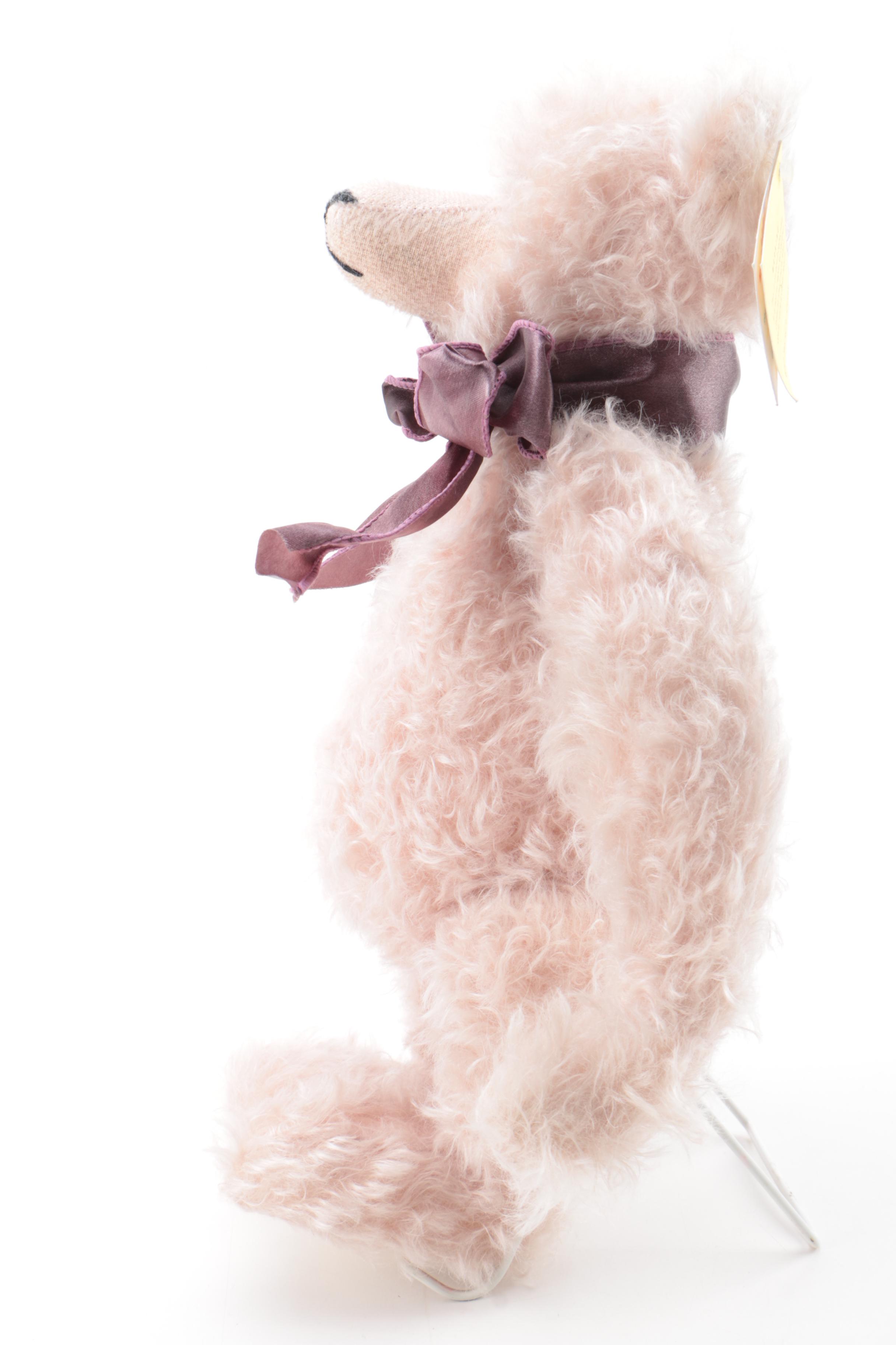 Signed Sally Winey Mohair Bear "Precious" Prototype and Signed Small Bear