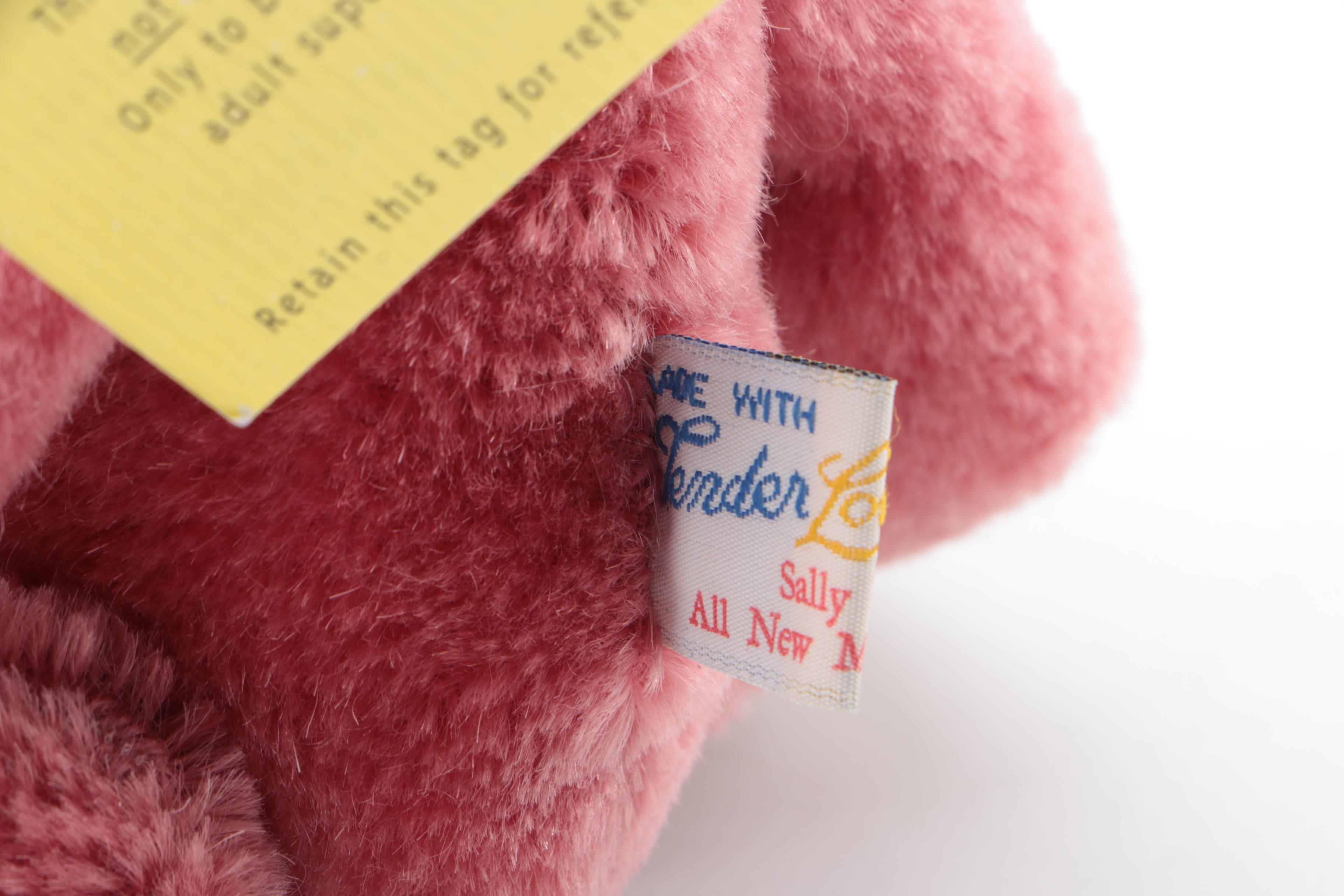 Signed Sally Winey Mohair Bear "Precious" Prototype and Signed Small Bear