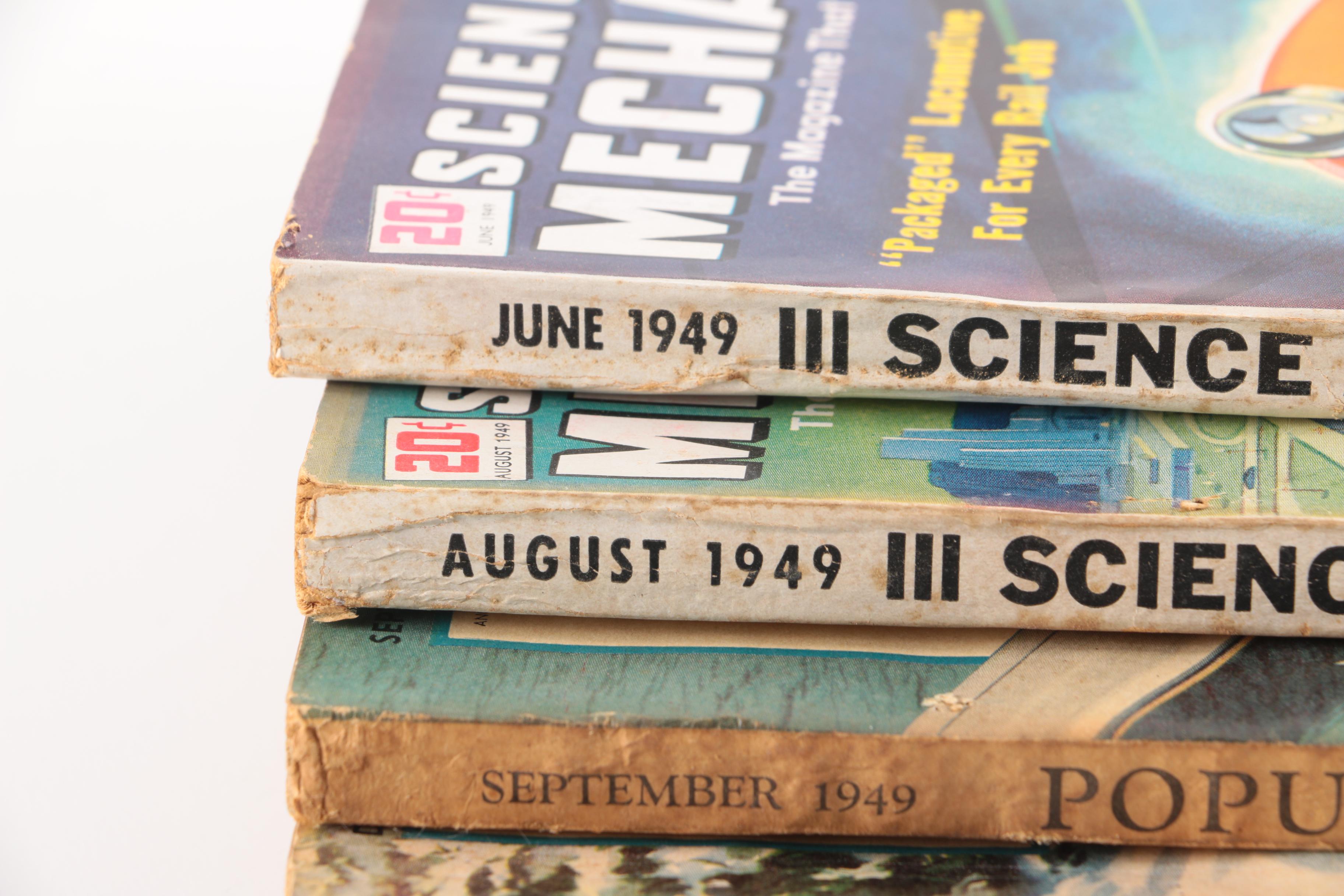 1949 and 1952 "Science and Mechanics" and "Popular Mechanics" Magazines