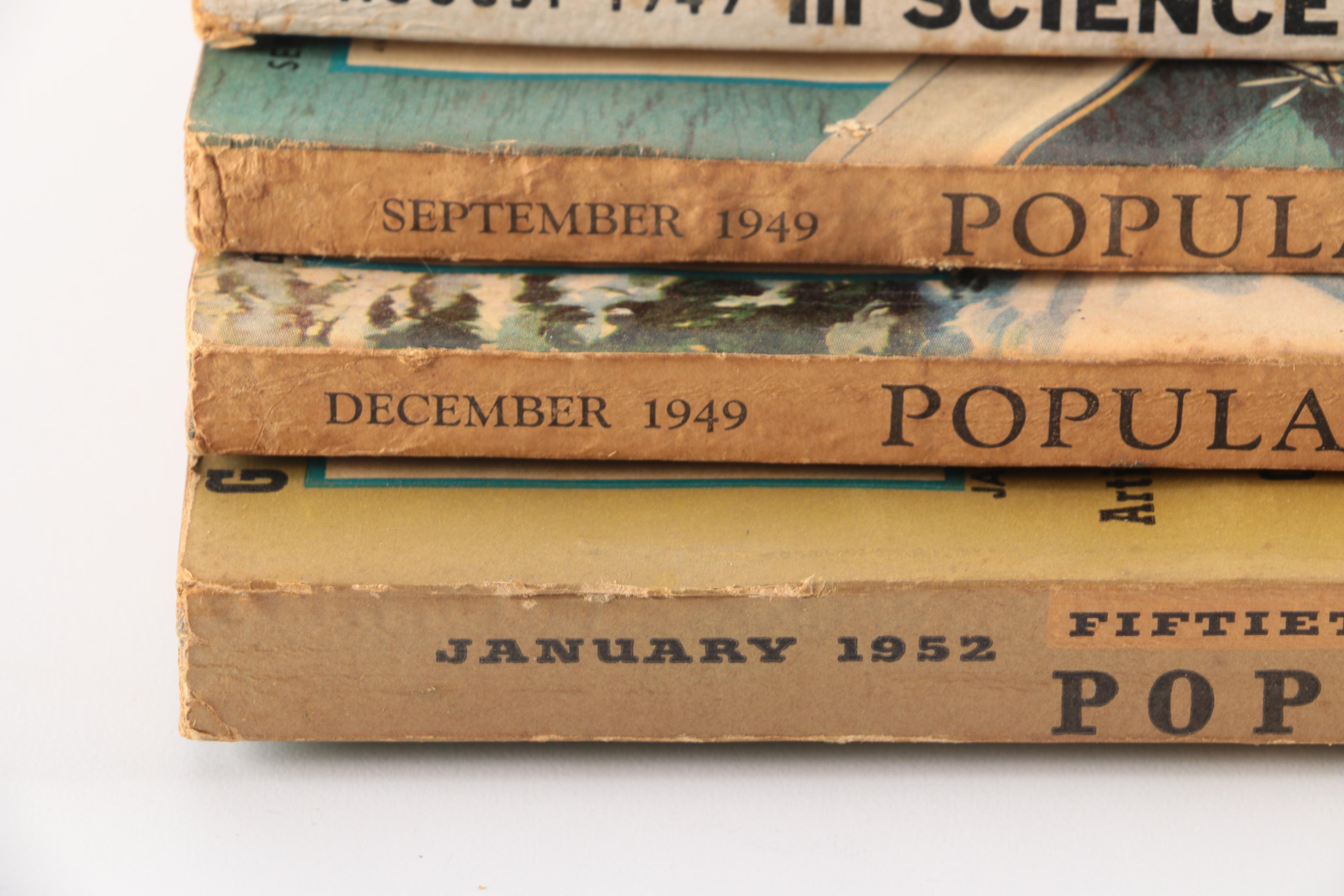 1949 and 1952 "Science and Mechanics" and "Popular Mechanics" Magazines