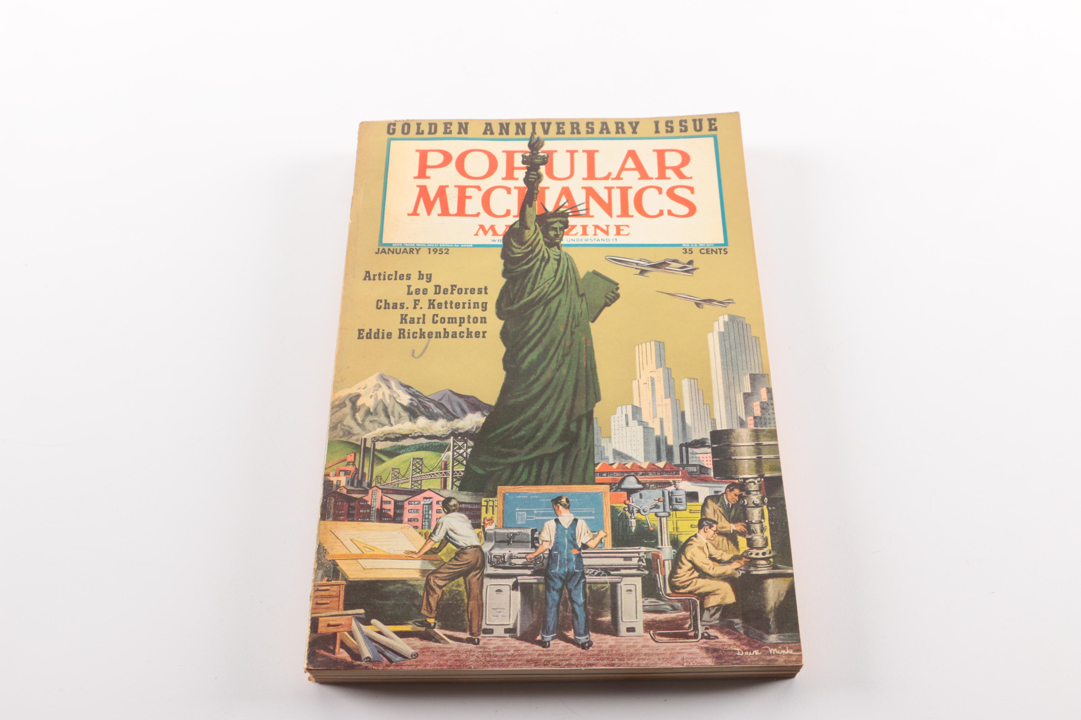 1949 and 1952 "Science and Mechanics" and "Popular Mechanics" Magazines