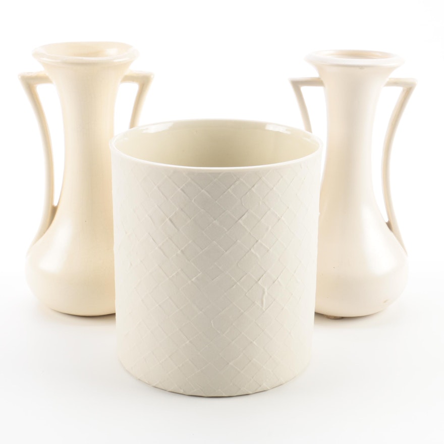 Cream Color Vases