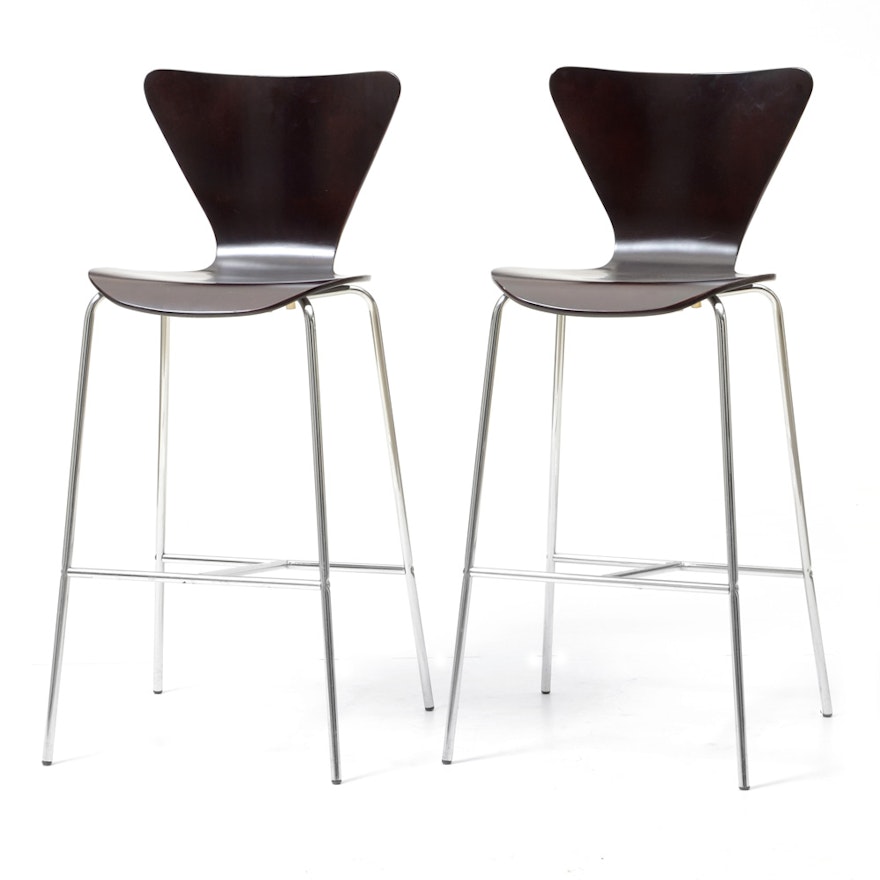 Pair of Modernist Counter Stools