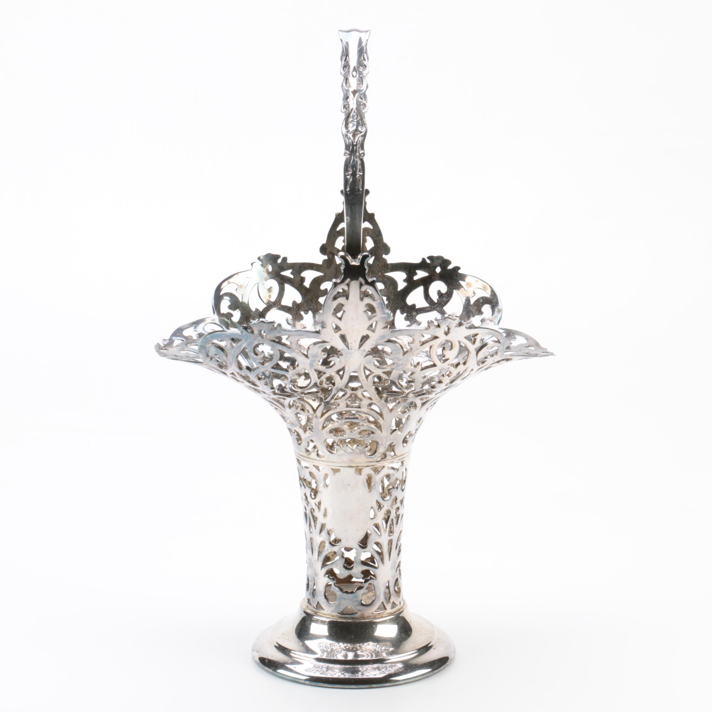 Vintage Forbes Silver Plate Co. Openwork Silver Plate Basket