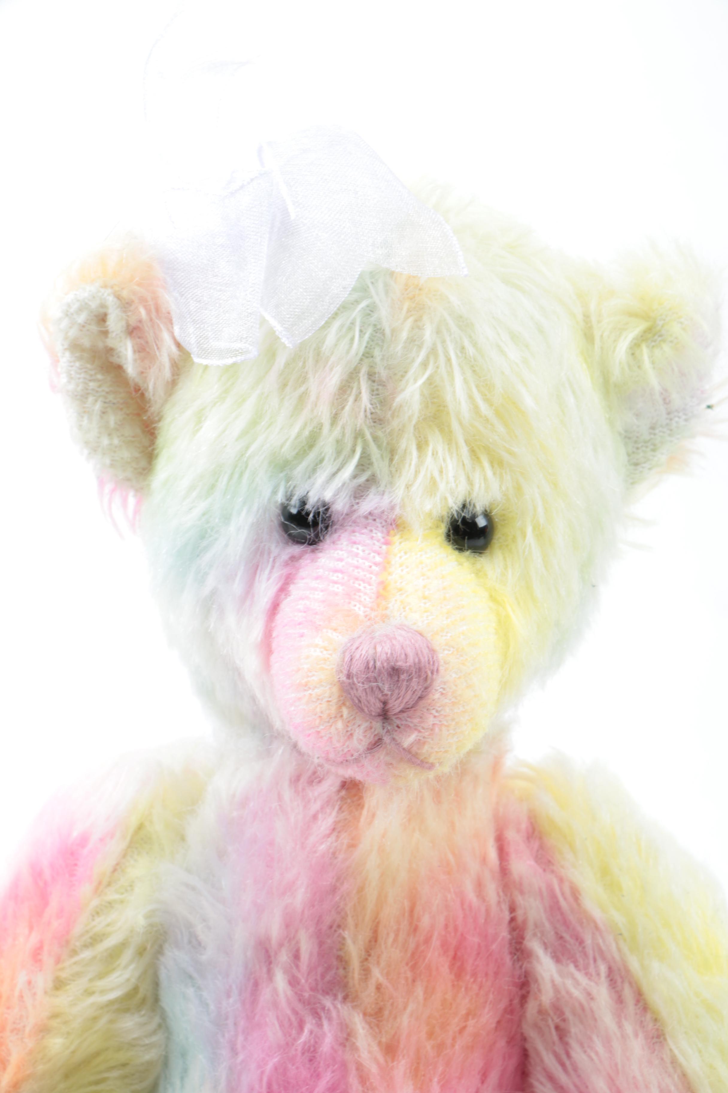 Russ and Winey Bears Signed Tie Dye Teddy Bears