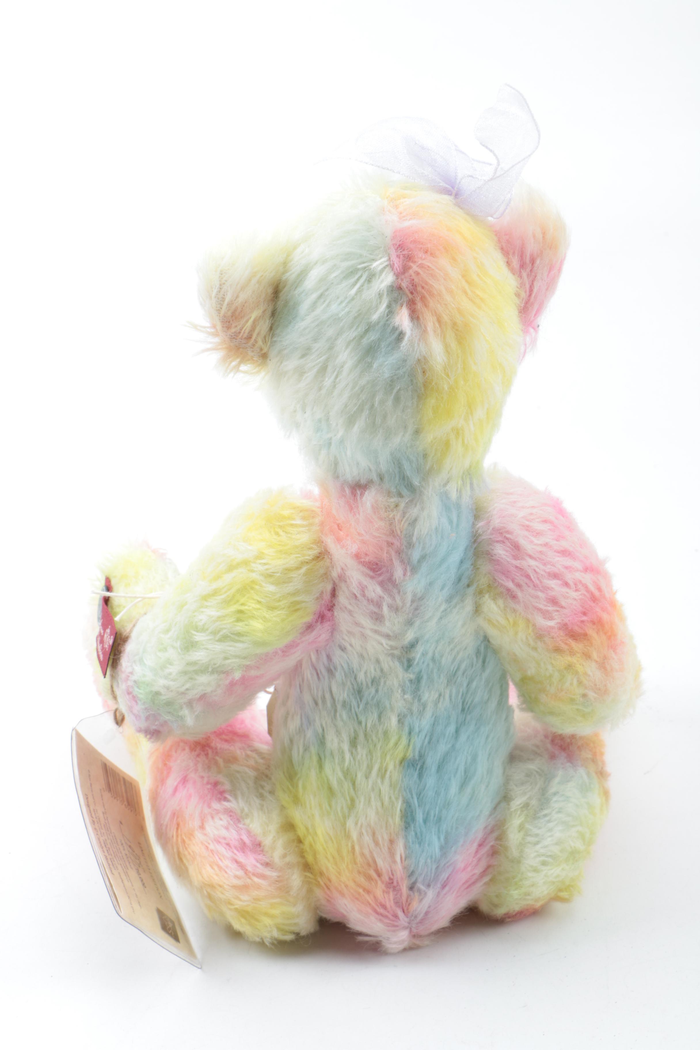 Russ and Winey Bears Signed Tie Dye Teddy Bears