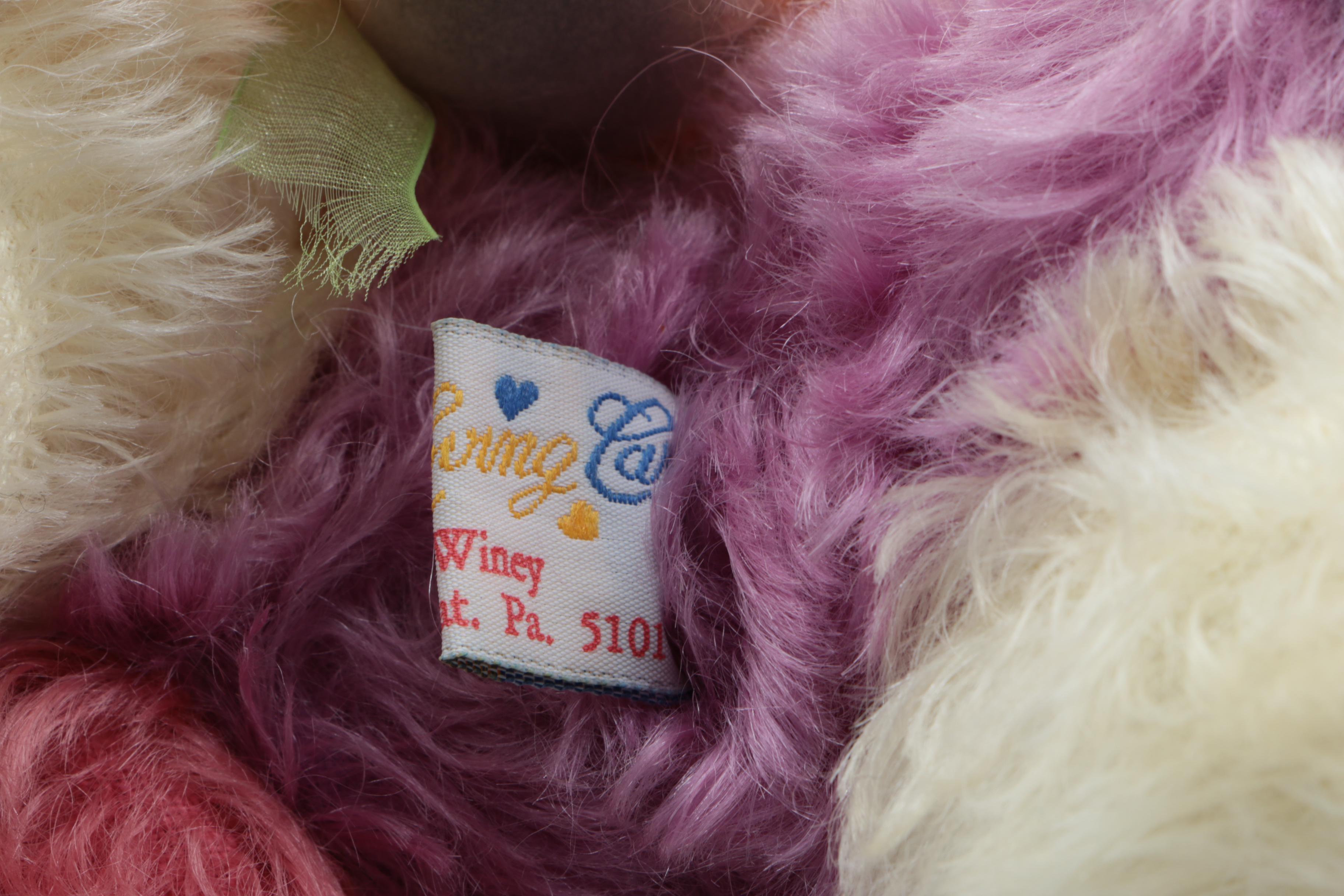 Russ and Winey Bears Signed Tie Dye Teddy Bears