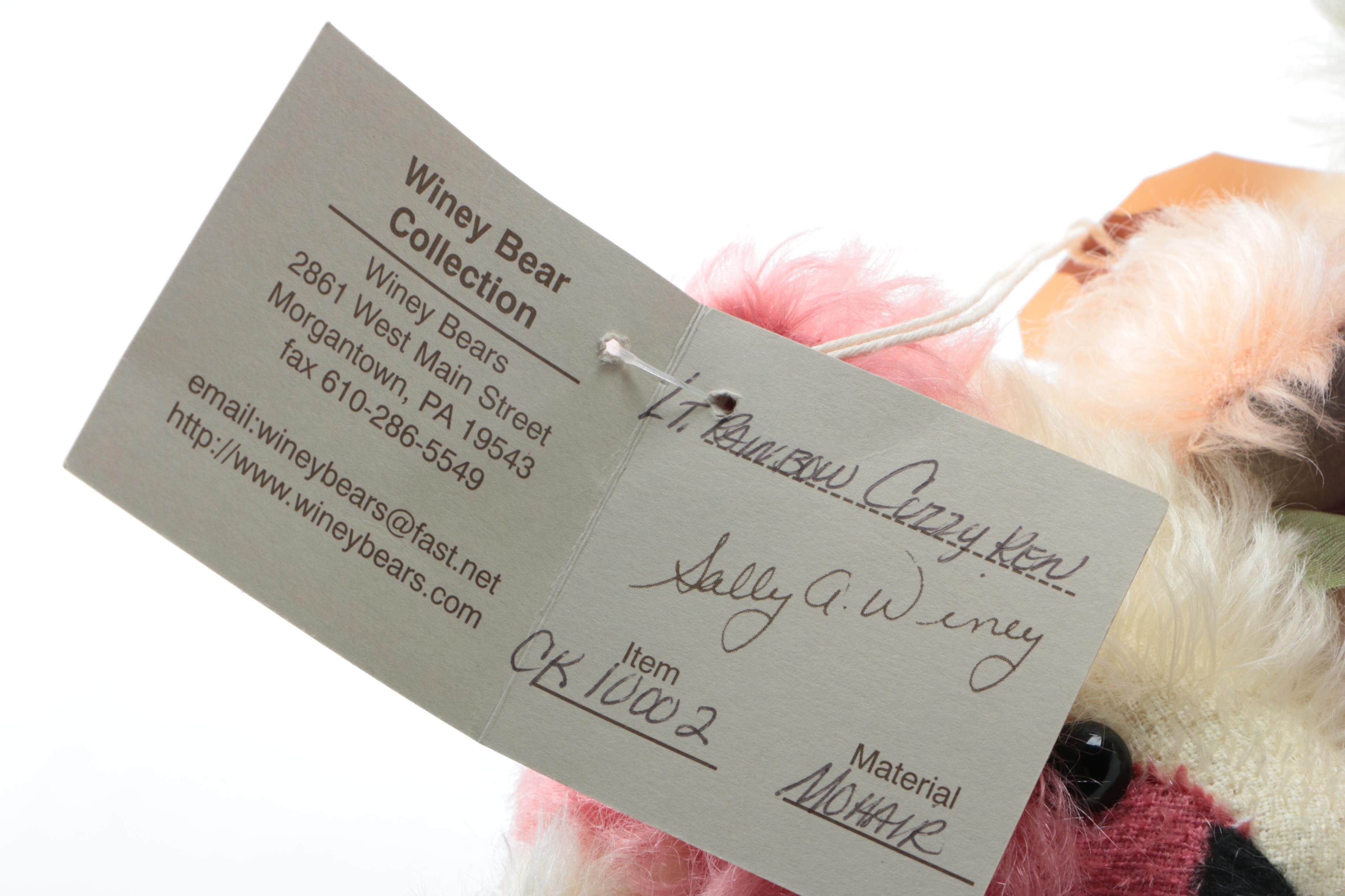 Russ and Winey Bears Signed Tie Dye Teddy Bears