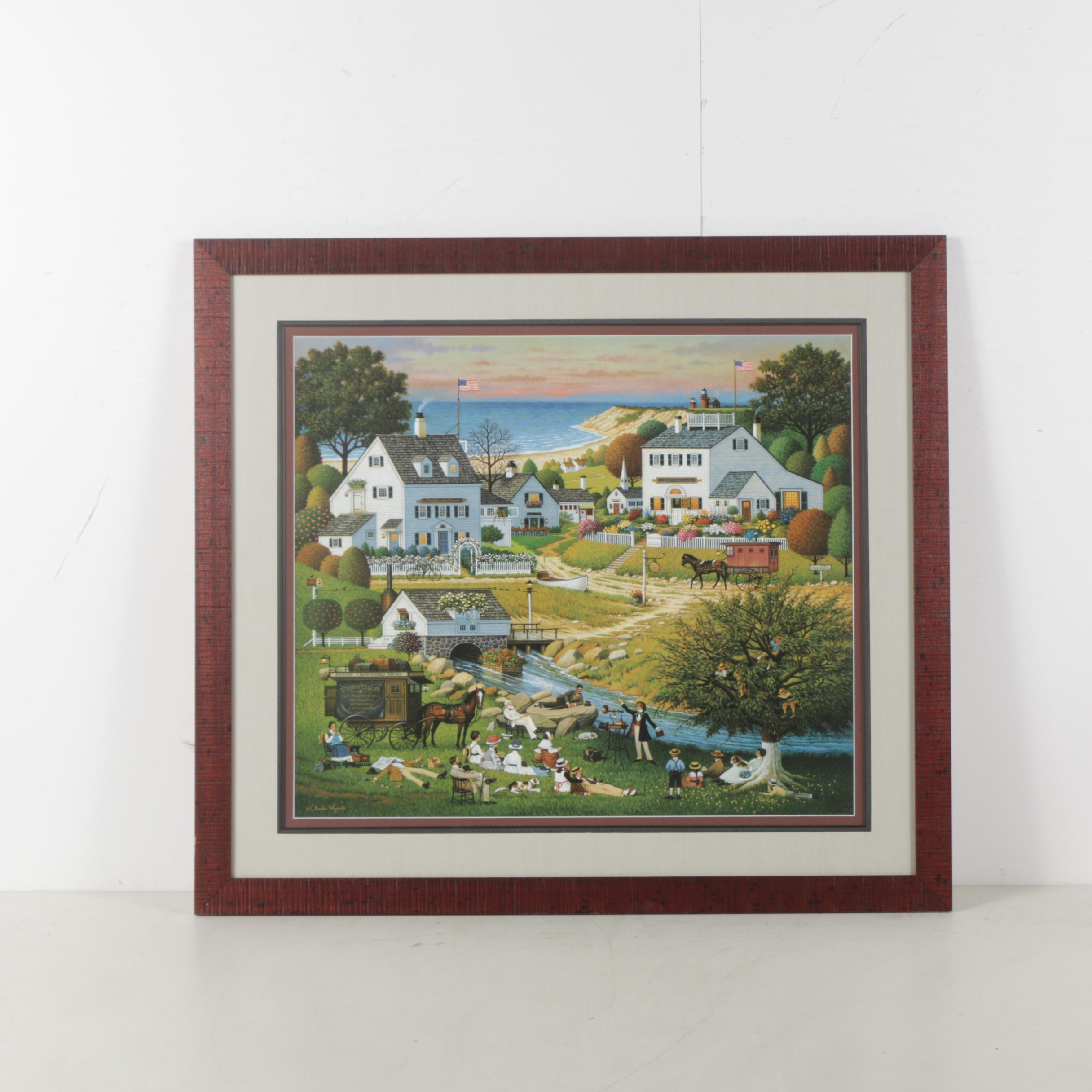 Charles Wysocki Limited Edition "Hound of the Baskervilles" Offset Lithograph