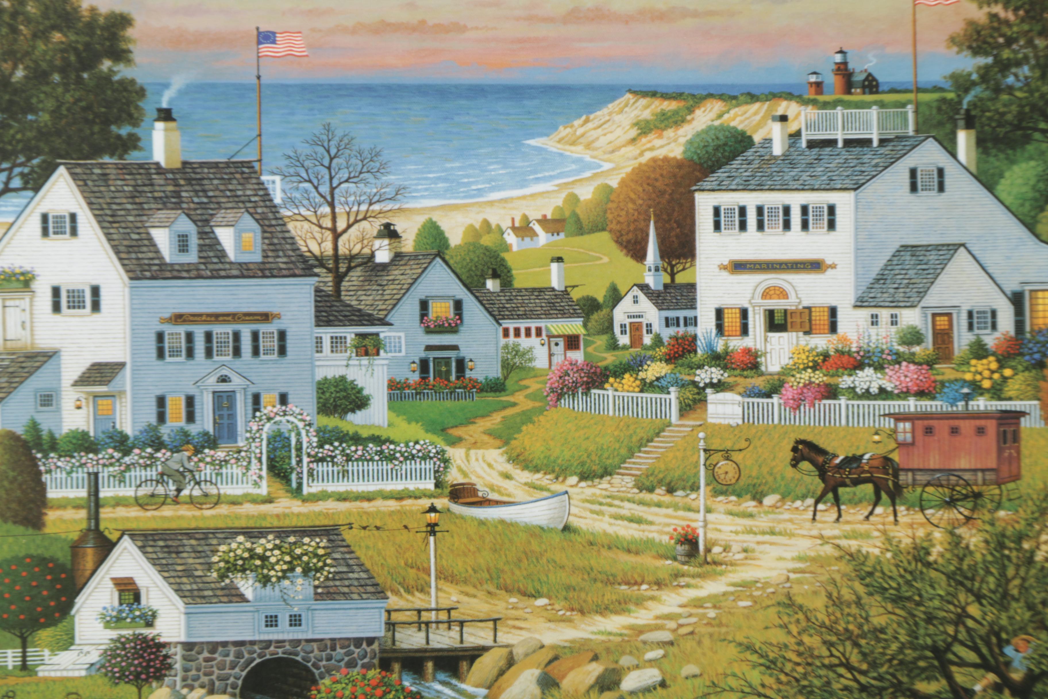 Charles Wysocki Limited Edition "Hound of the Baskervilles" Offset Lithograph