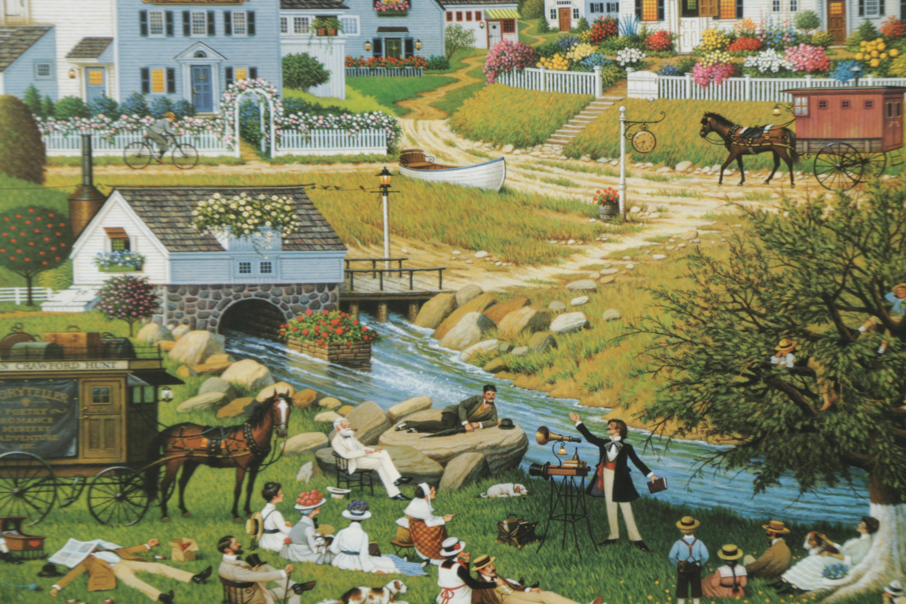 Charles Wysocki Limited Edition "Hound of the Baskervilles" Offset Lithograph