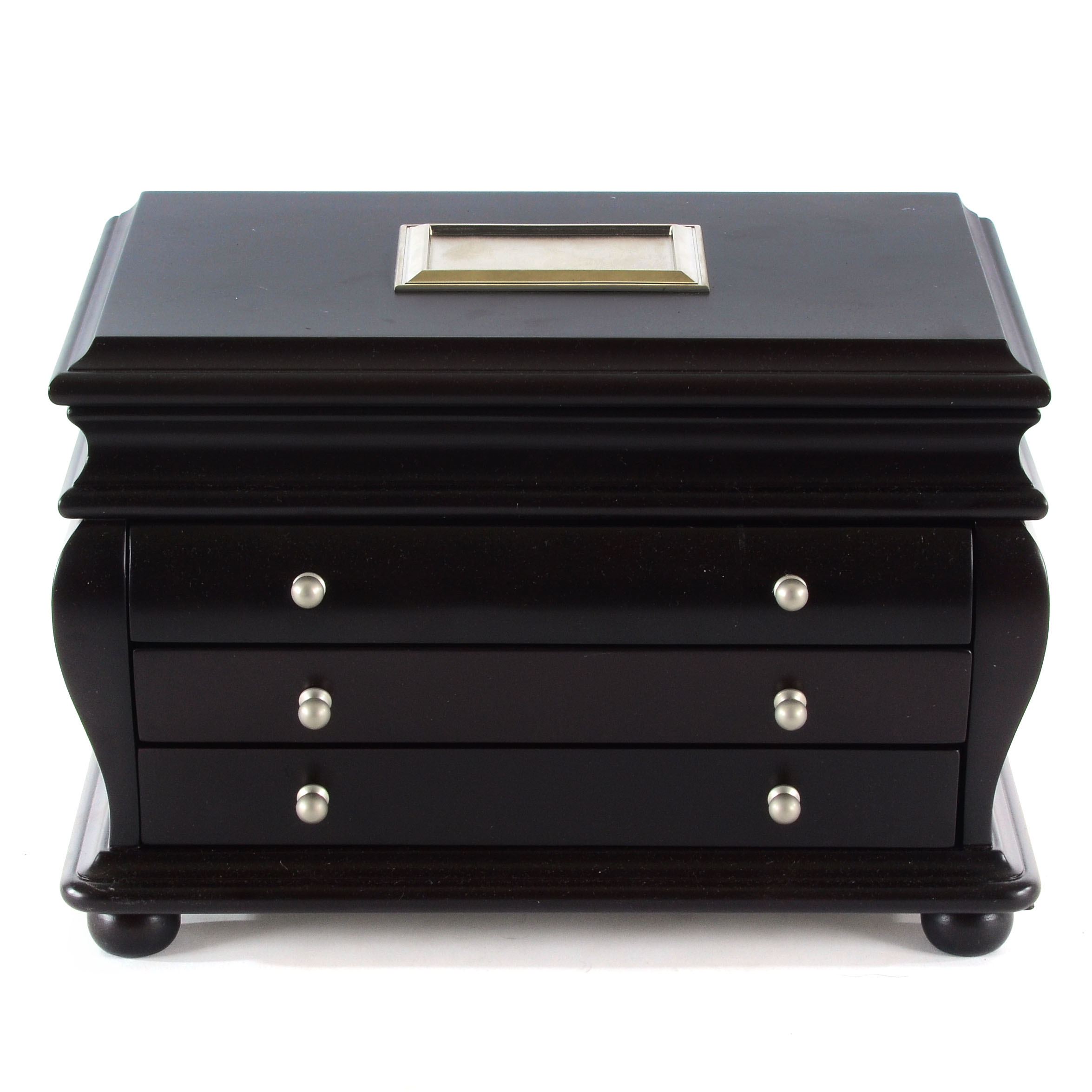 Black Wood "Things Remembered" Jewelry Box