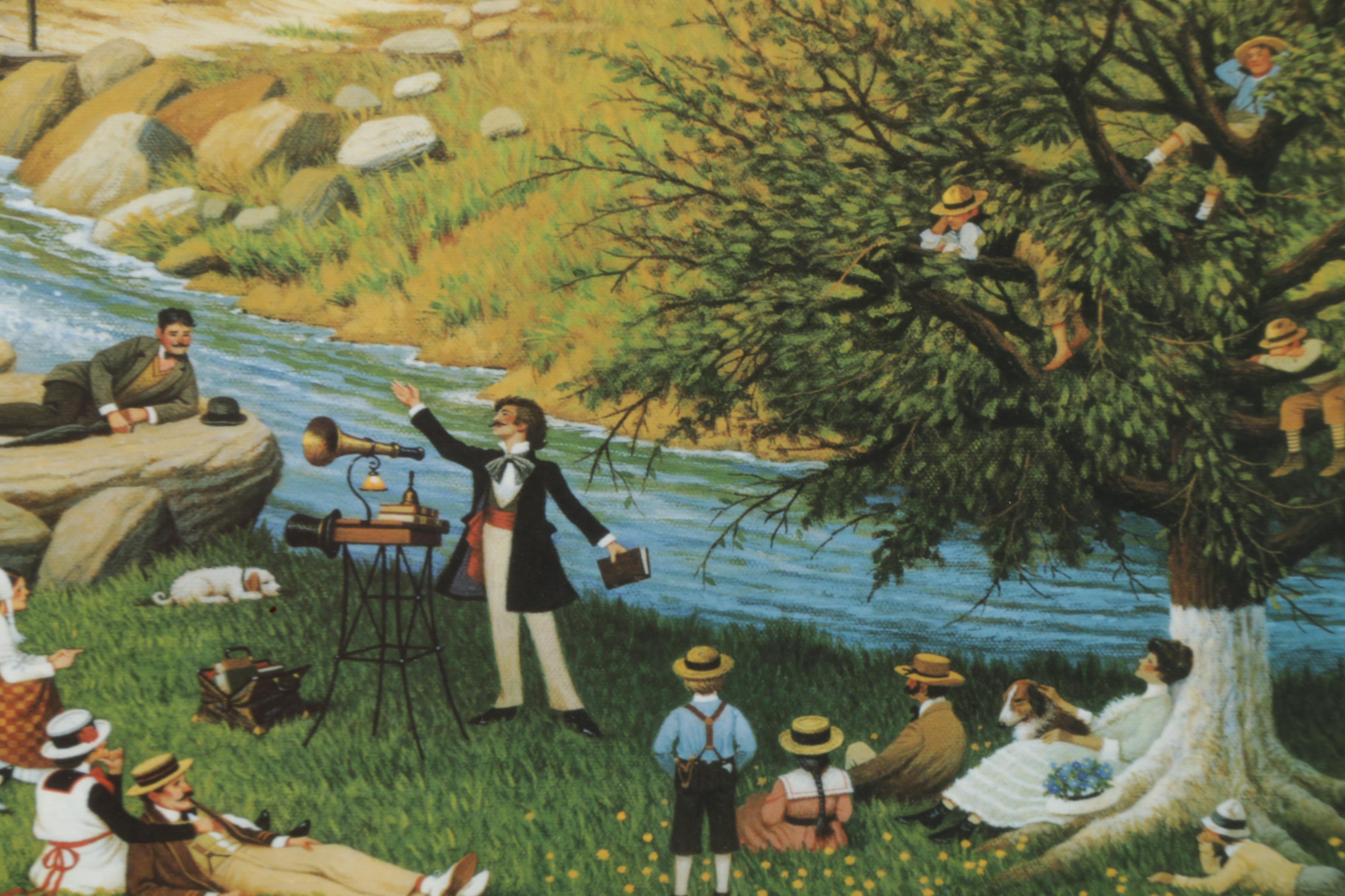 Charles Wysocki Limited Edition "Hound of the Baskervilles" Offset Lithograph