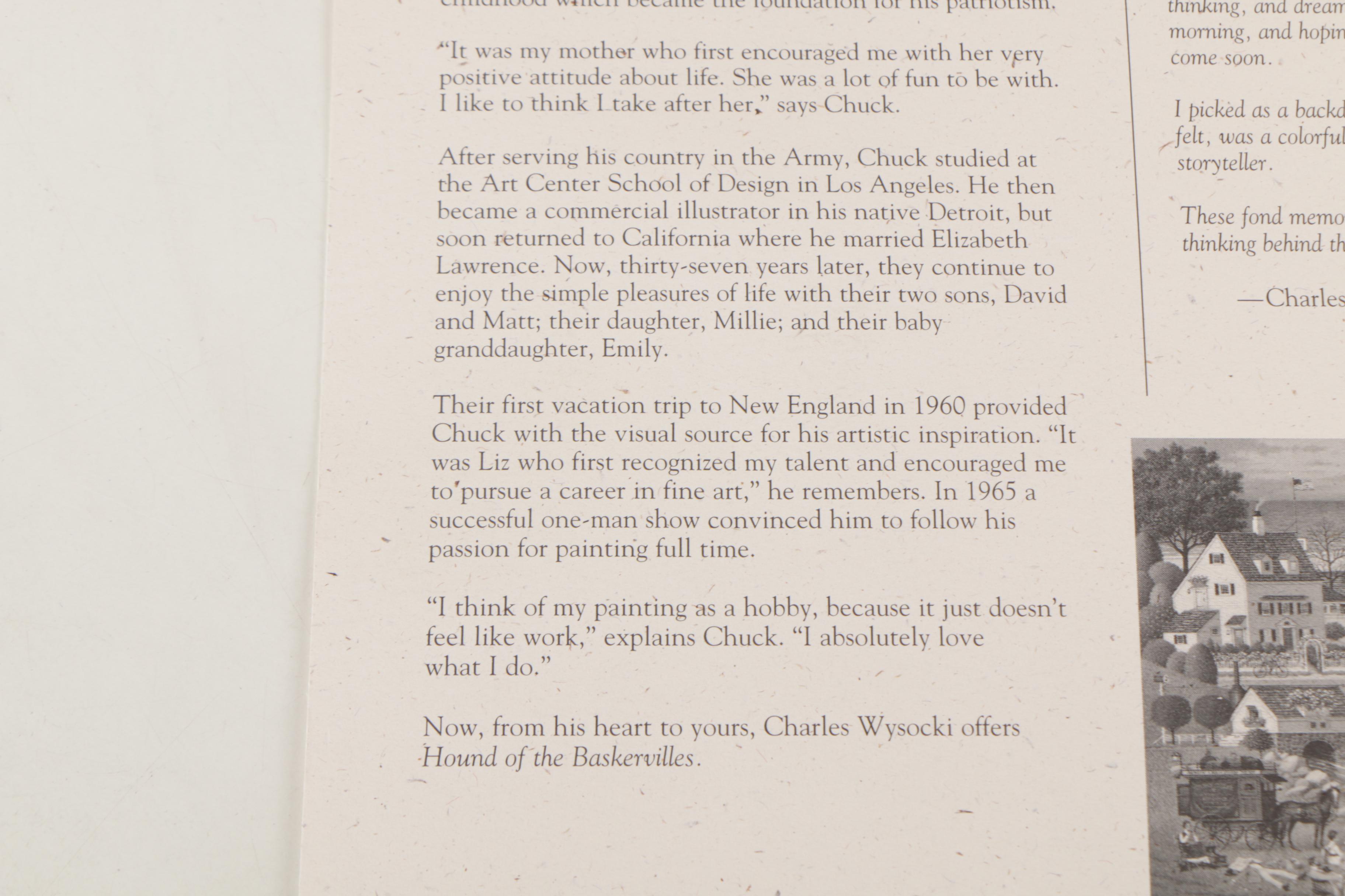 Charles Wysocki Limited Edition "Hound of the Baskervilles" Offset Lithograph