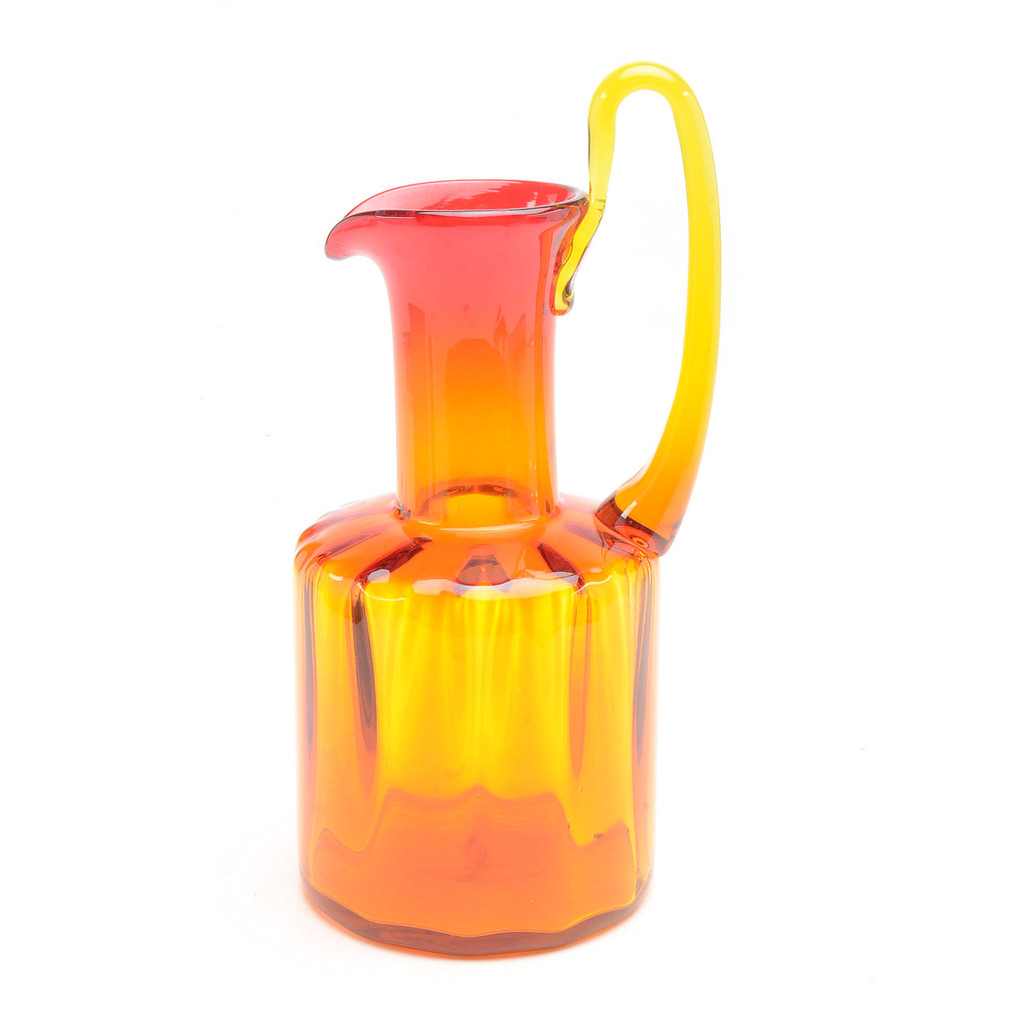 Blenko Amberina Style Pitcher