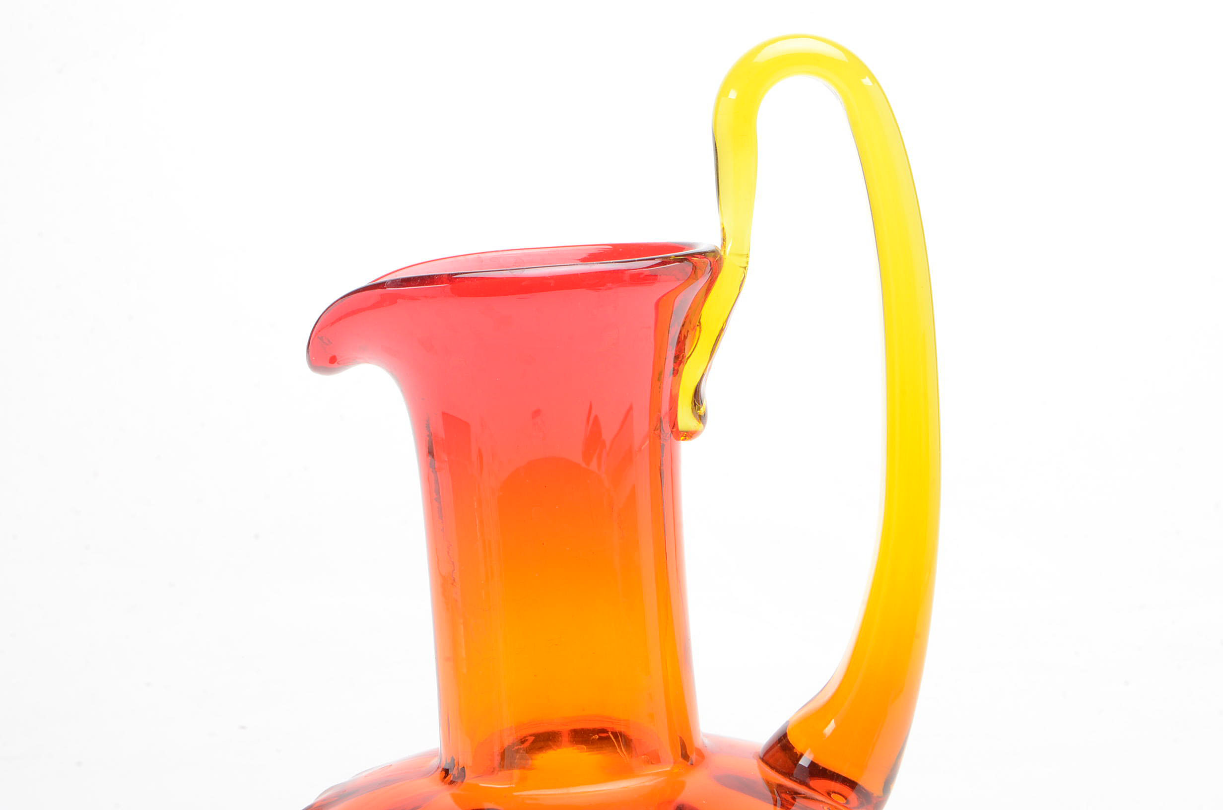 Blenko Amberina Style Pitcher