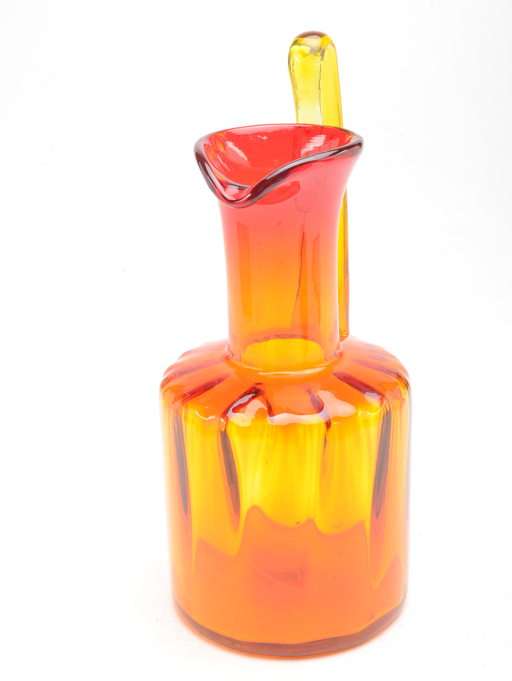 Blenko Amberina Style Pitcher