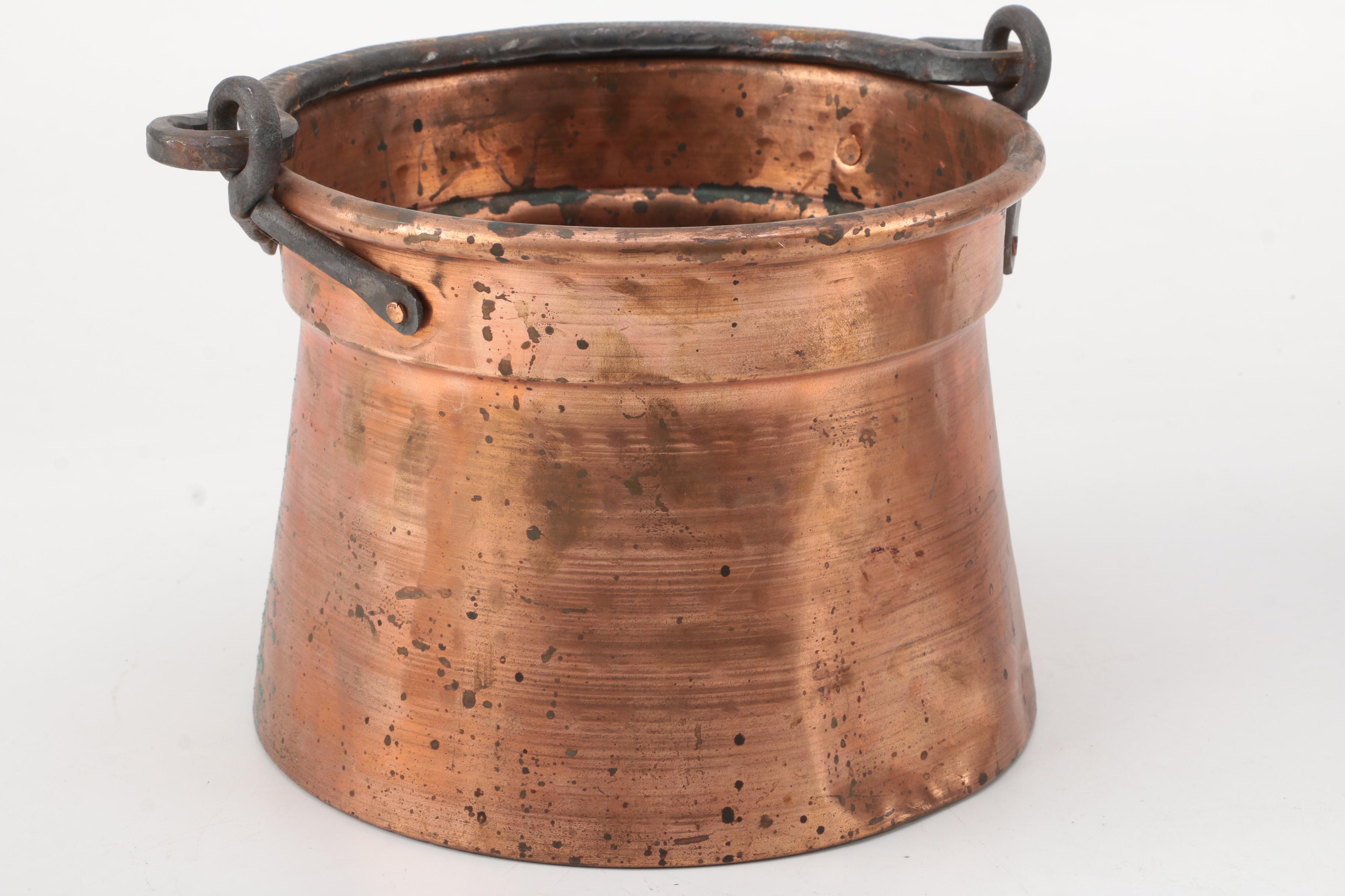 Copper Pots and Pitcher