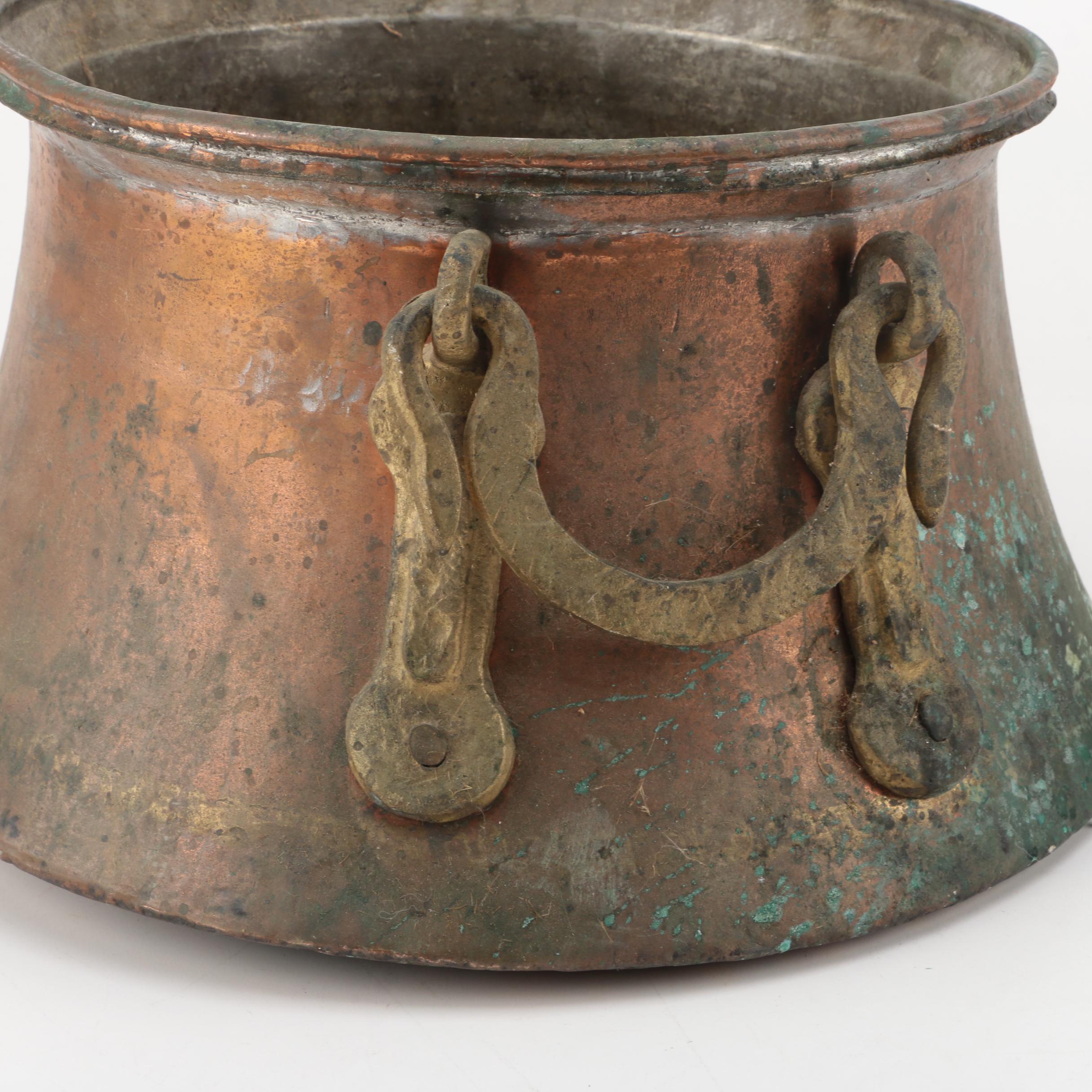 Copper Pots and Pitcher