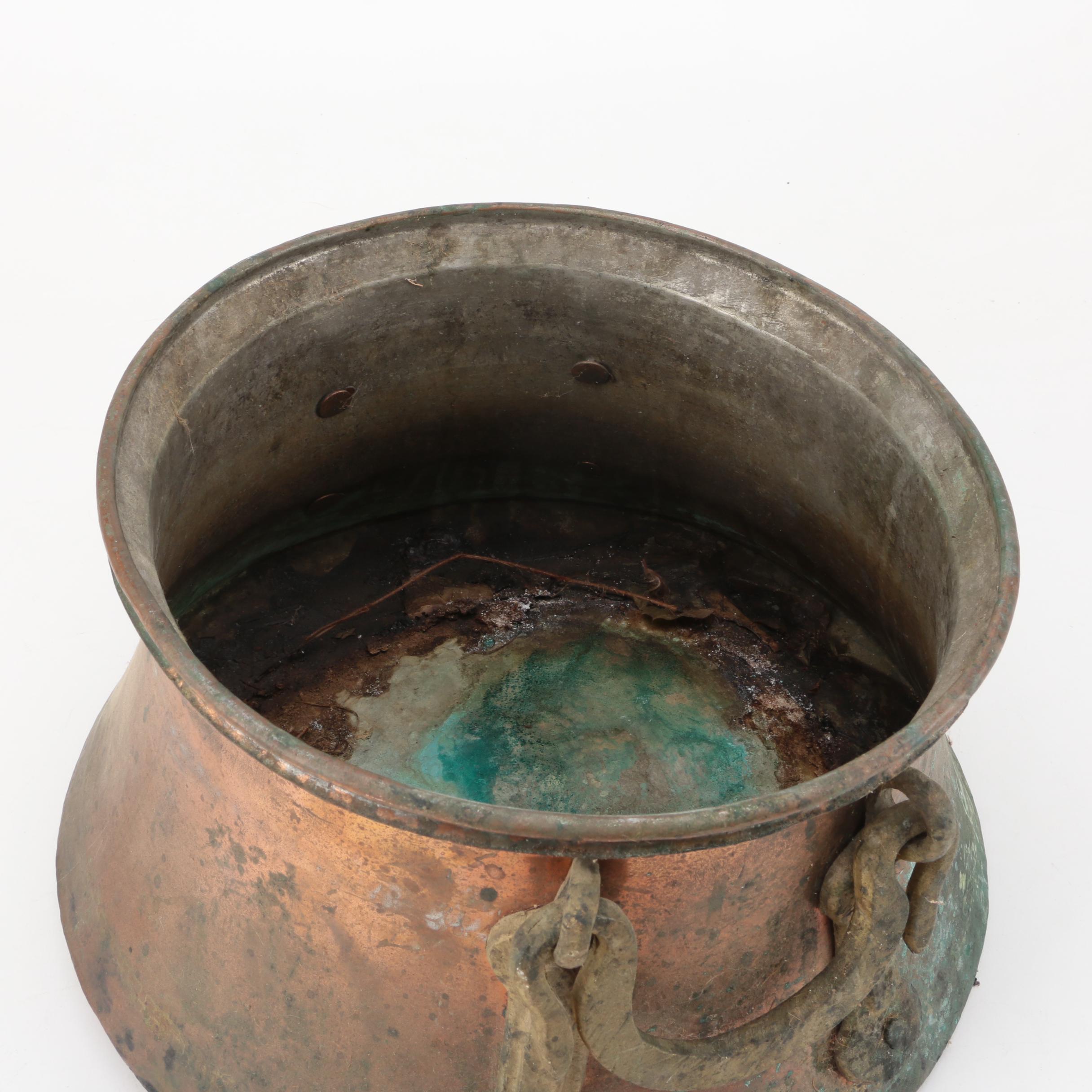 Copper Pots and Pitcher