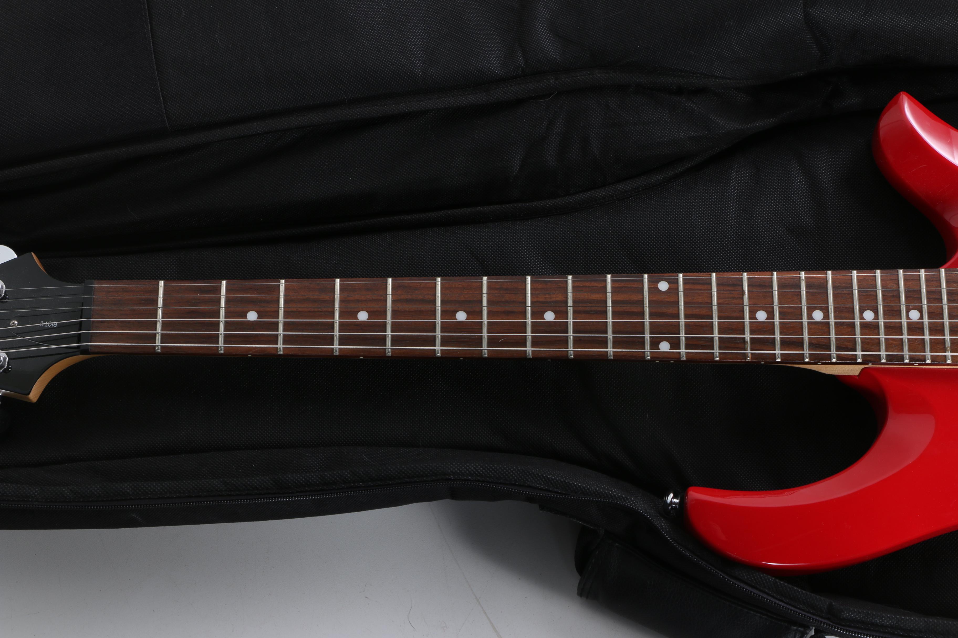 Schecter Diamond Series Riot 6 Electric Guitar in Red with Gig Bag