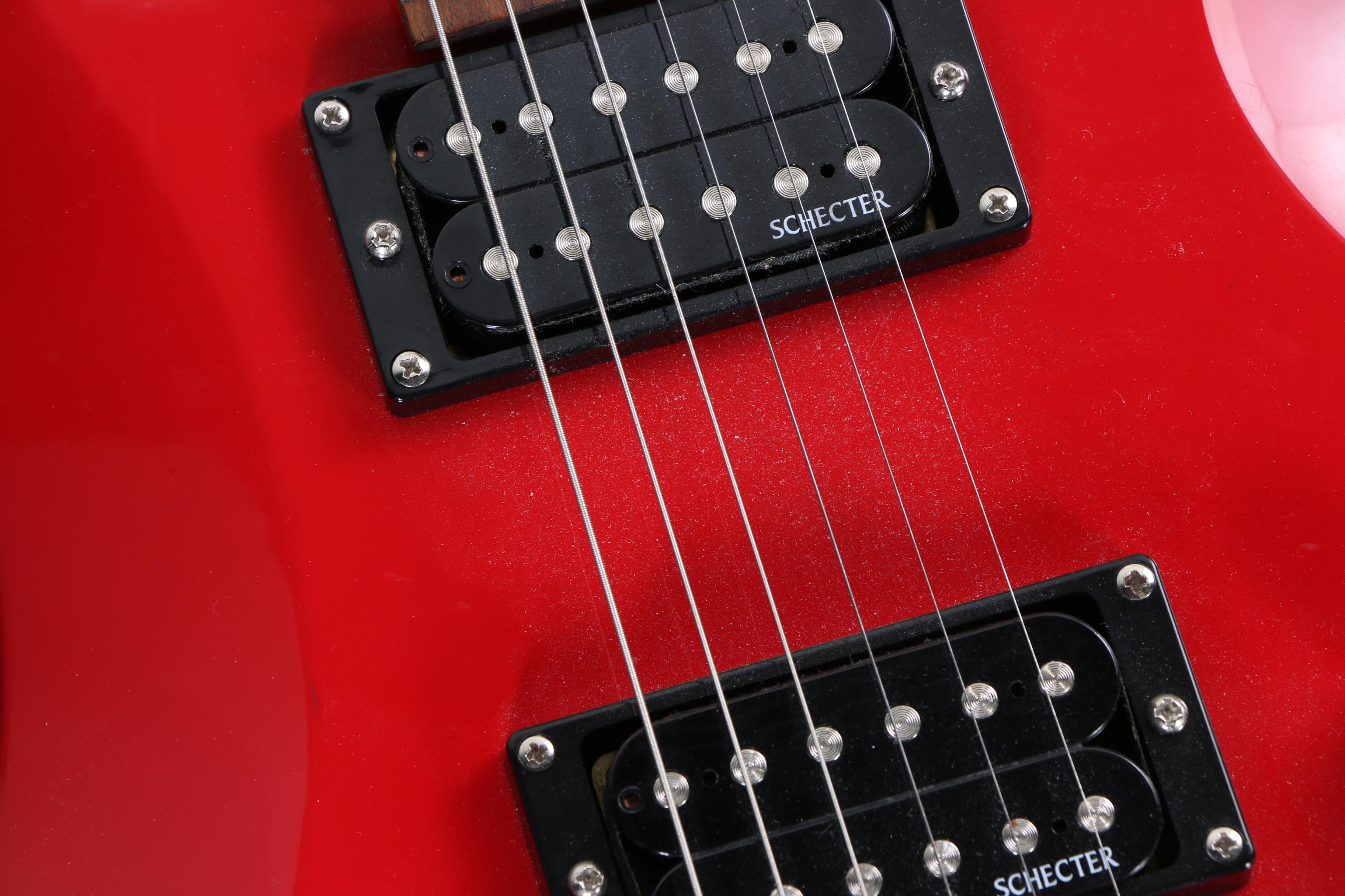 Schecter Diamond Series Riot 6 Electric Guitar in Red with Gig Bag