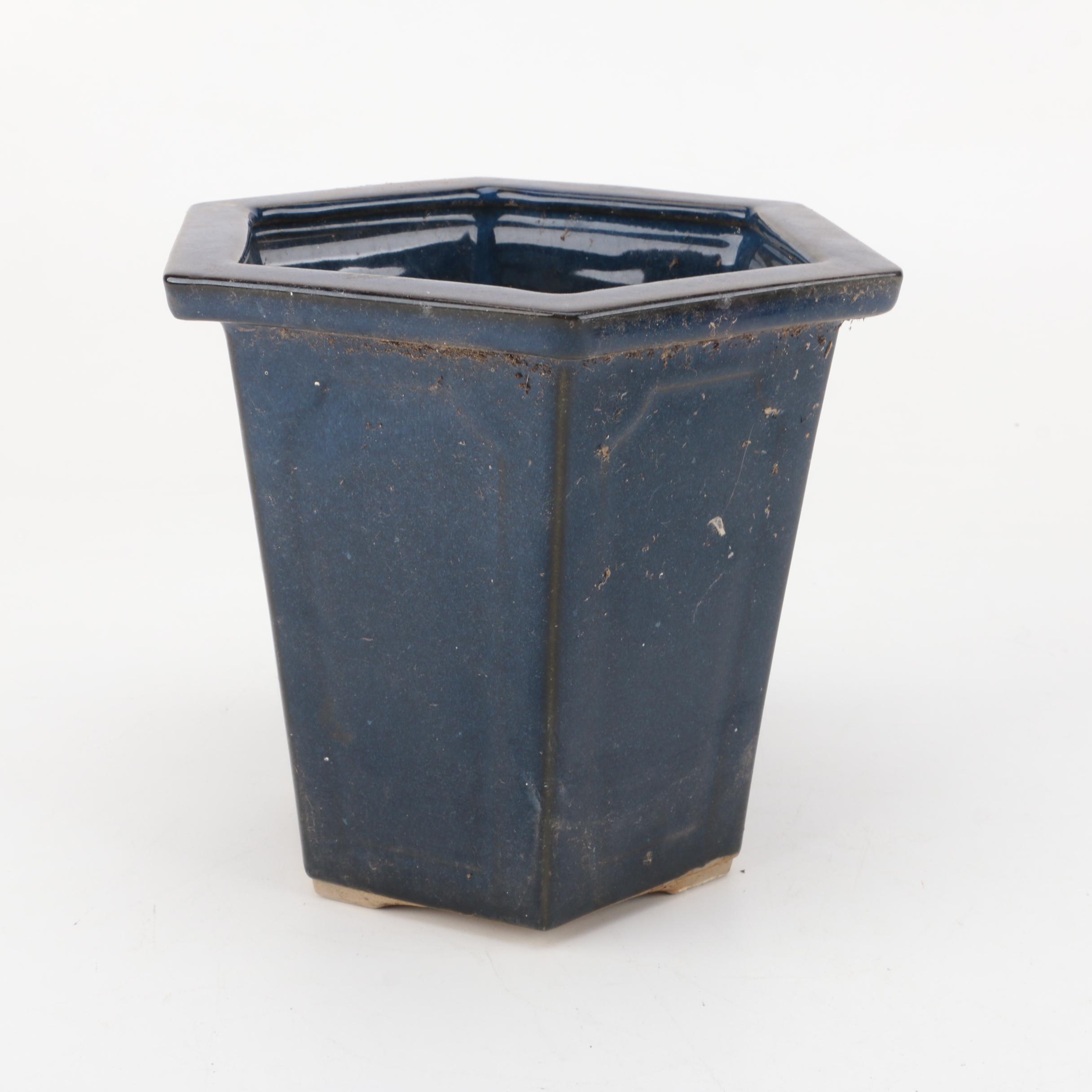 Ceramic Floral Motif Pots