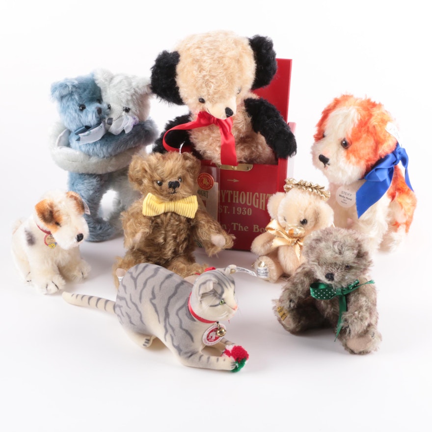 Steiff and Merrythought Teddy Bears and Plush Animals