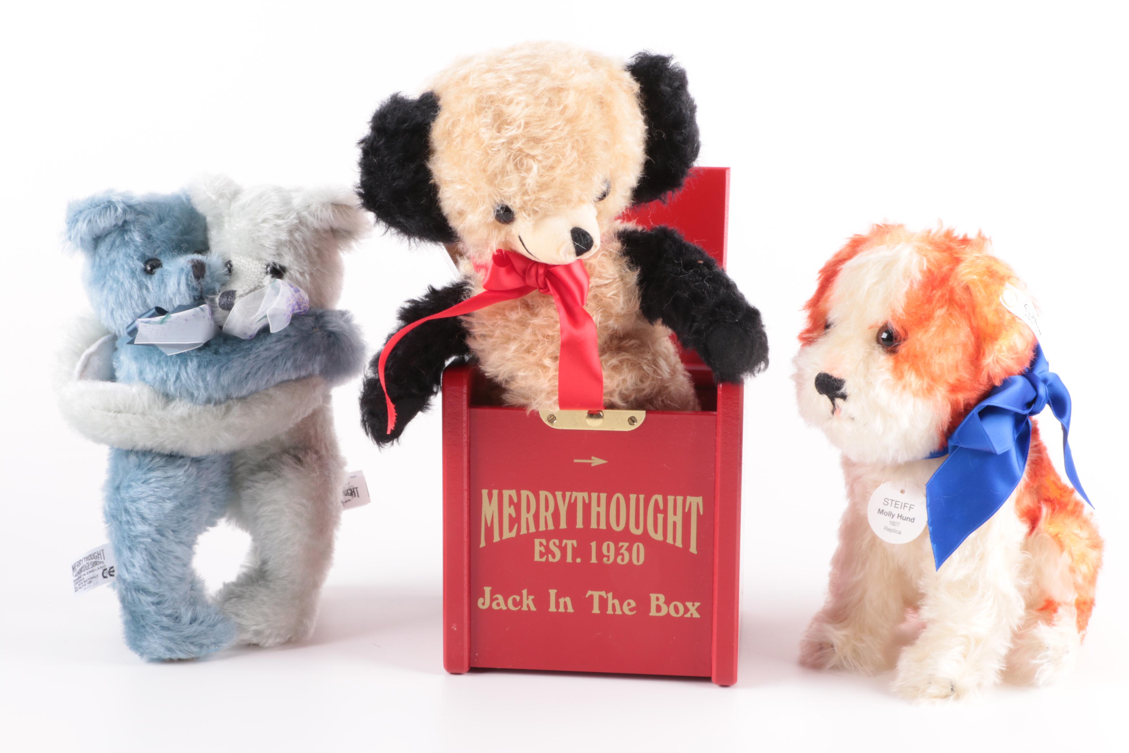 Steiff and Merrythought Teddy Bears and Plush Animals