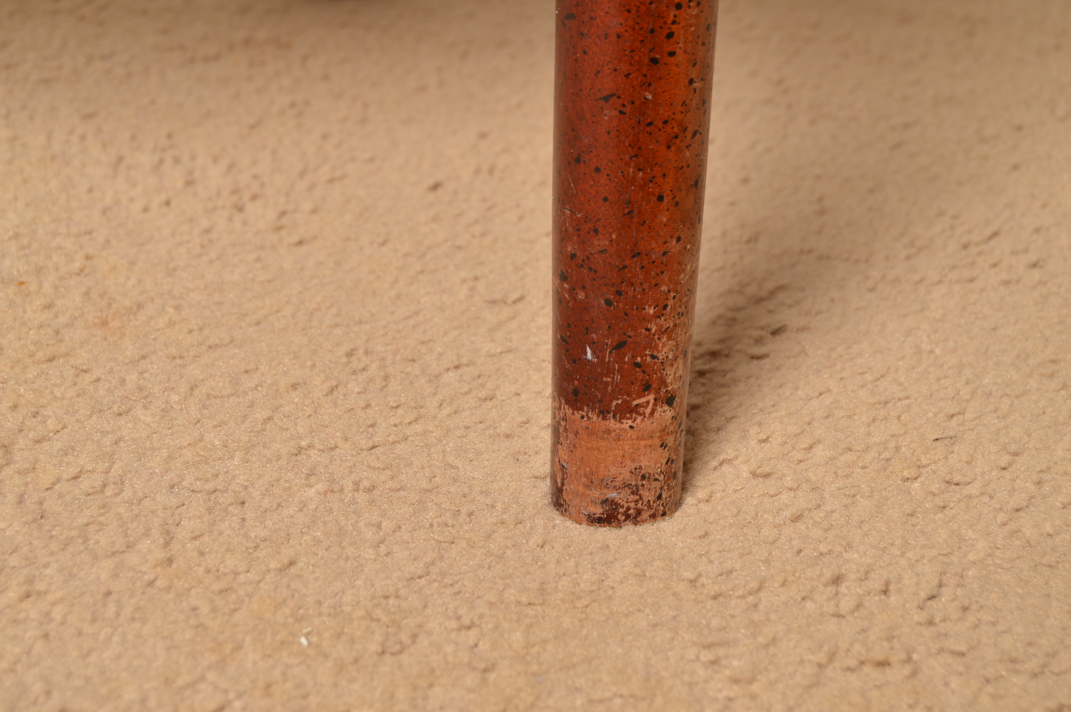Vintage Blue Leather Office Armchair