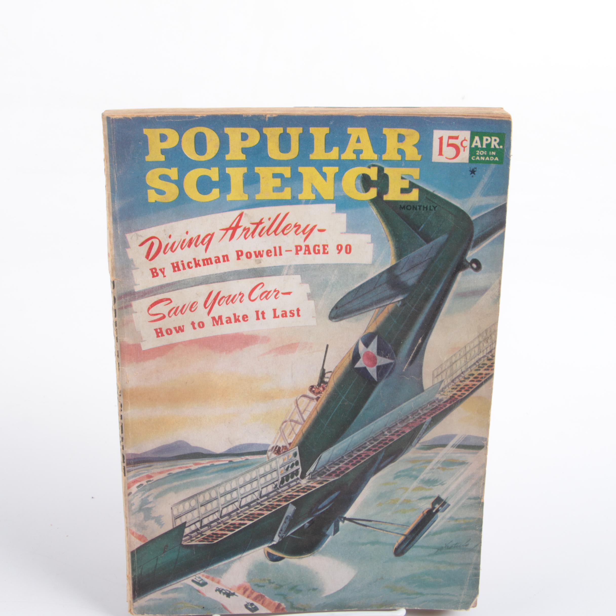 1939-1942 Issues of "Popular Science" Magazine