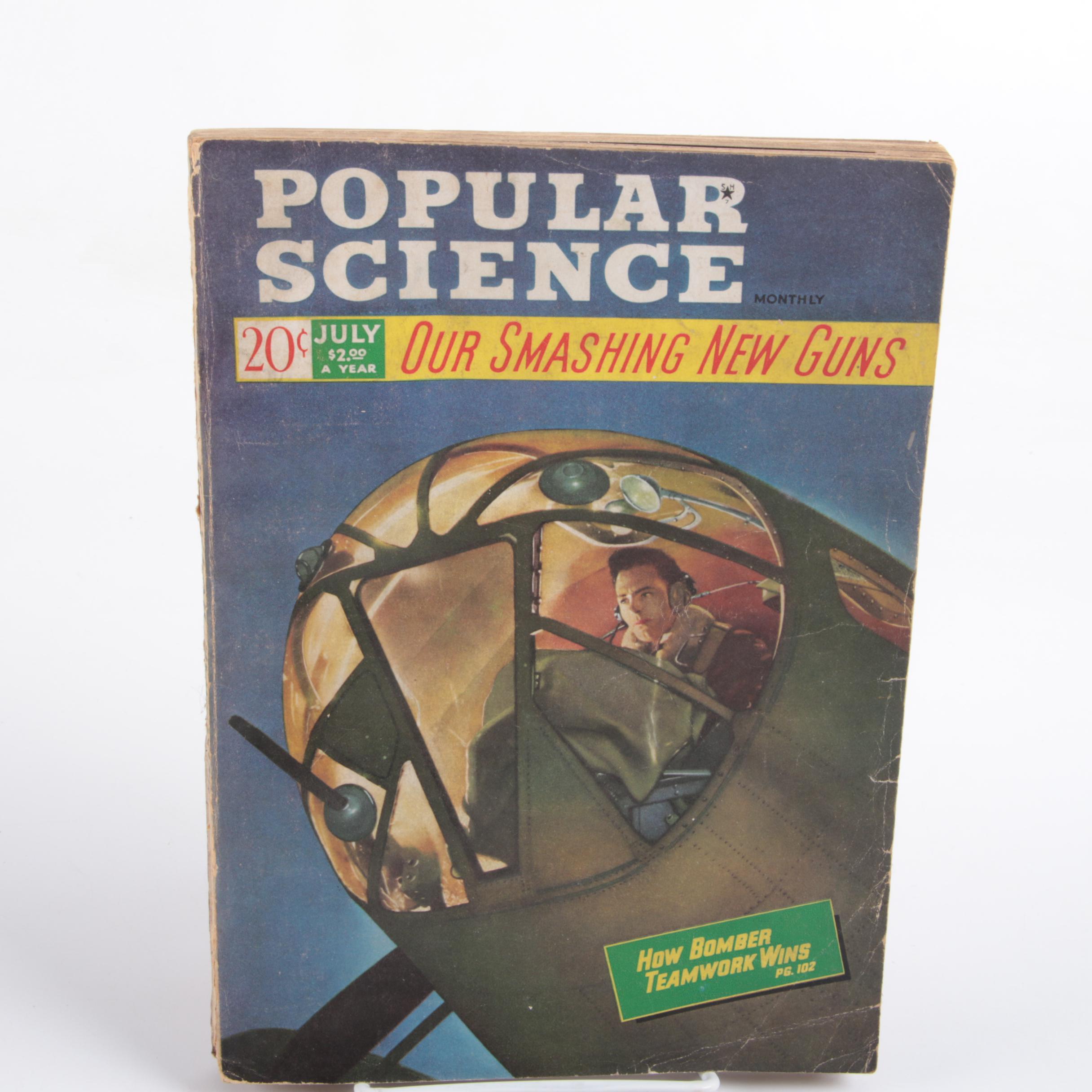 1939-1942 Issues of "Popular Science" Magazine