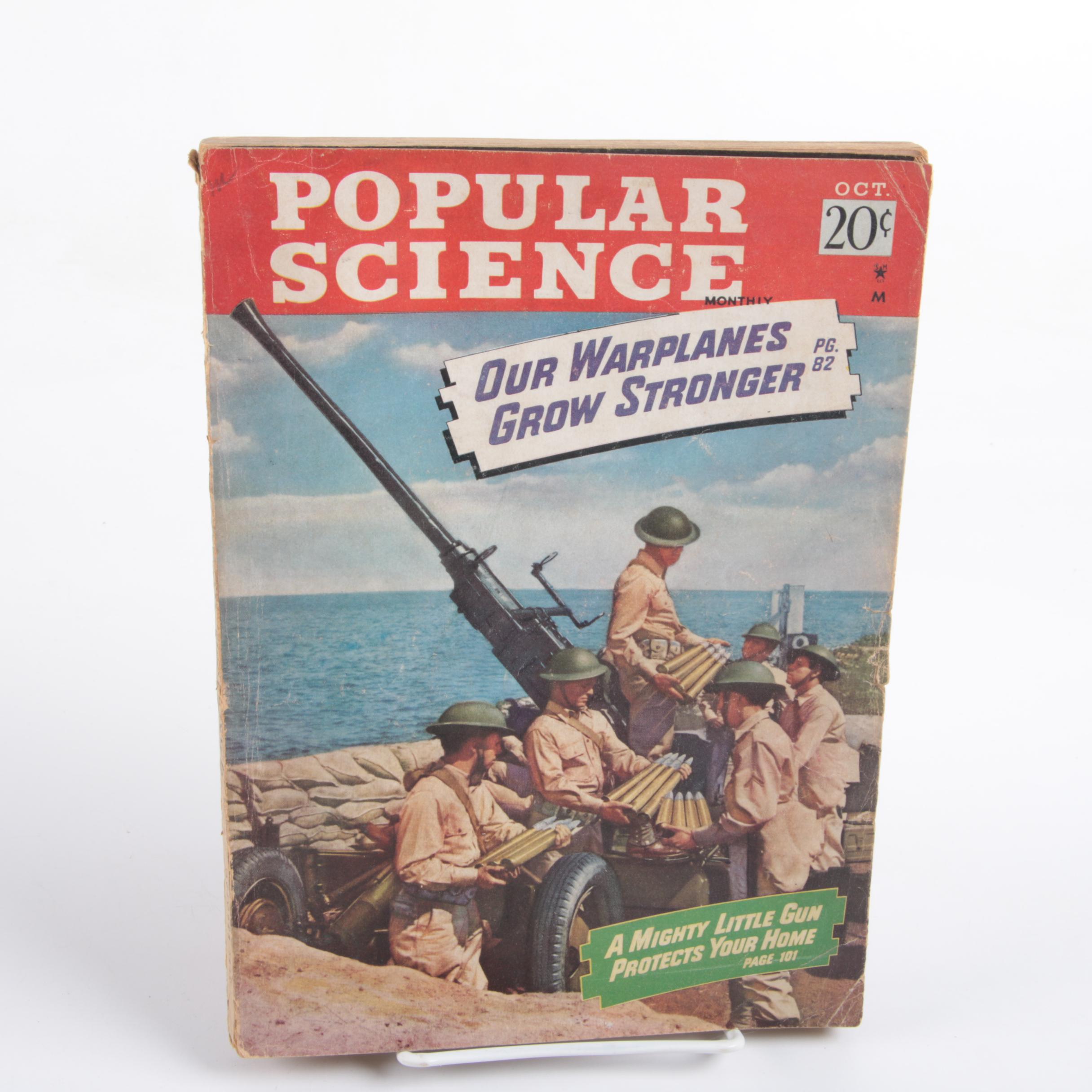 1939-1942 Issues of "Popular Science" Magazine