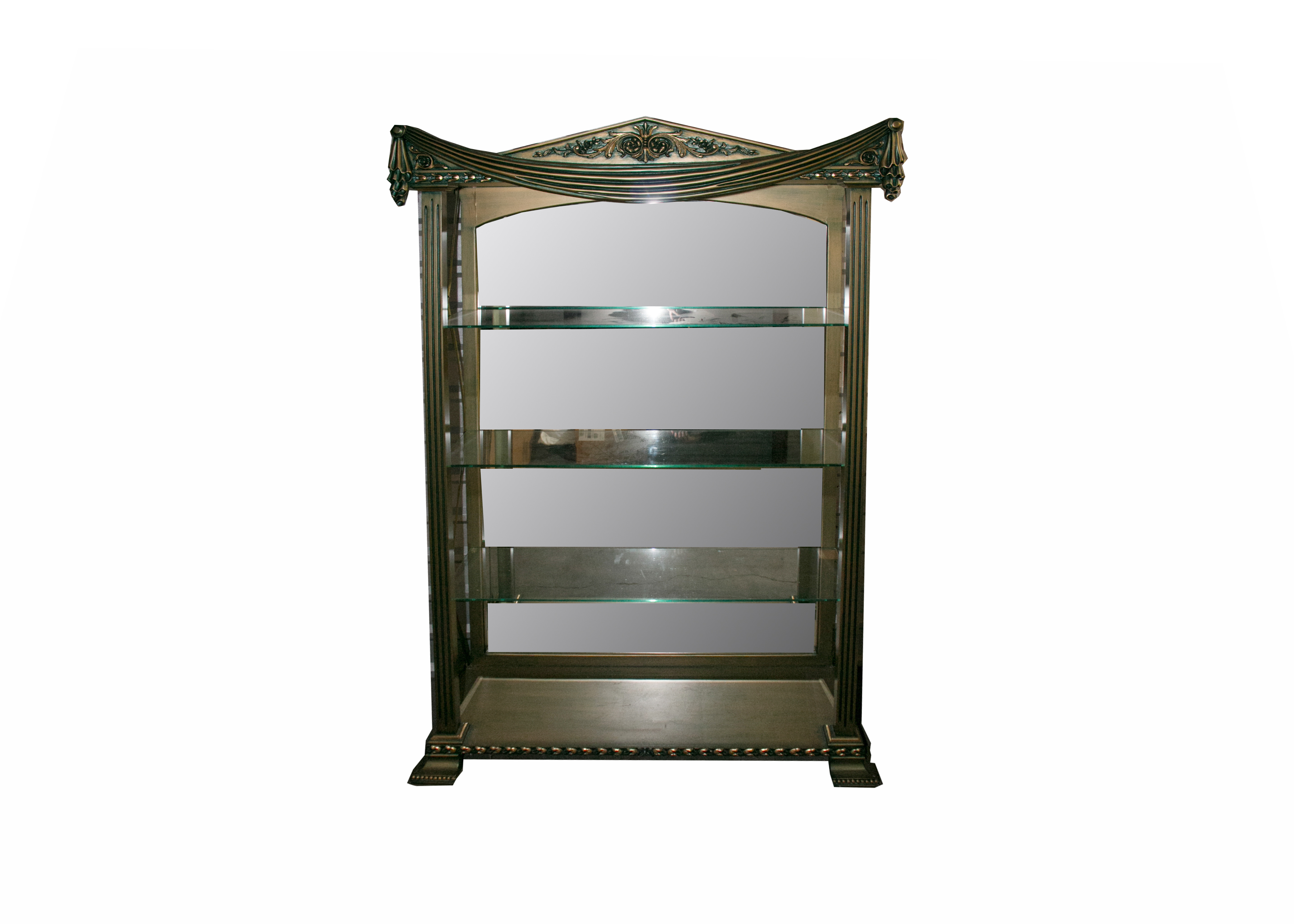 Vintage Neoclassical Style Shelving Unit