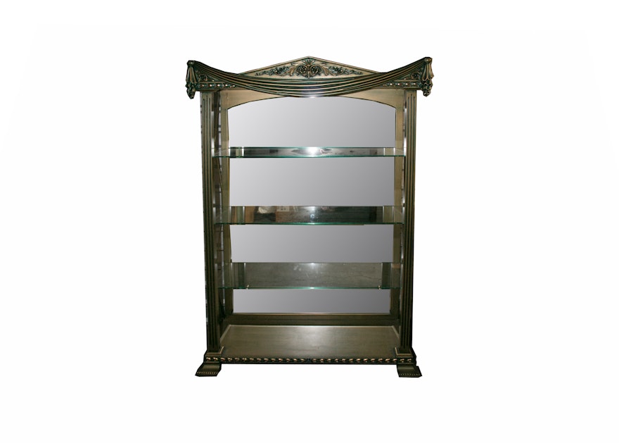 Vintage Neoclassical Style Shelving Unit