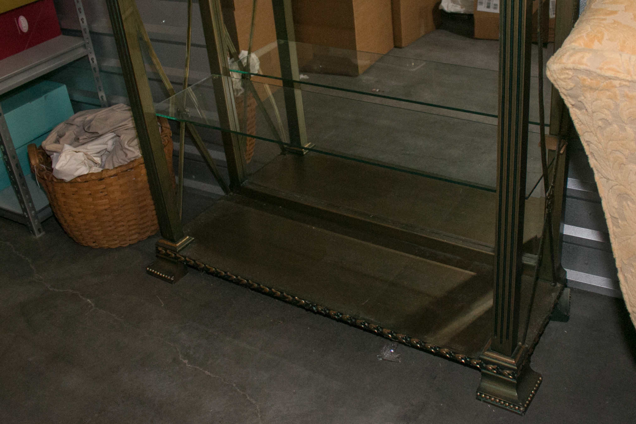 Vintage Neoclassical Style Shelving Unit