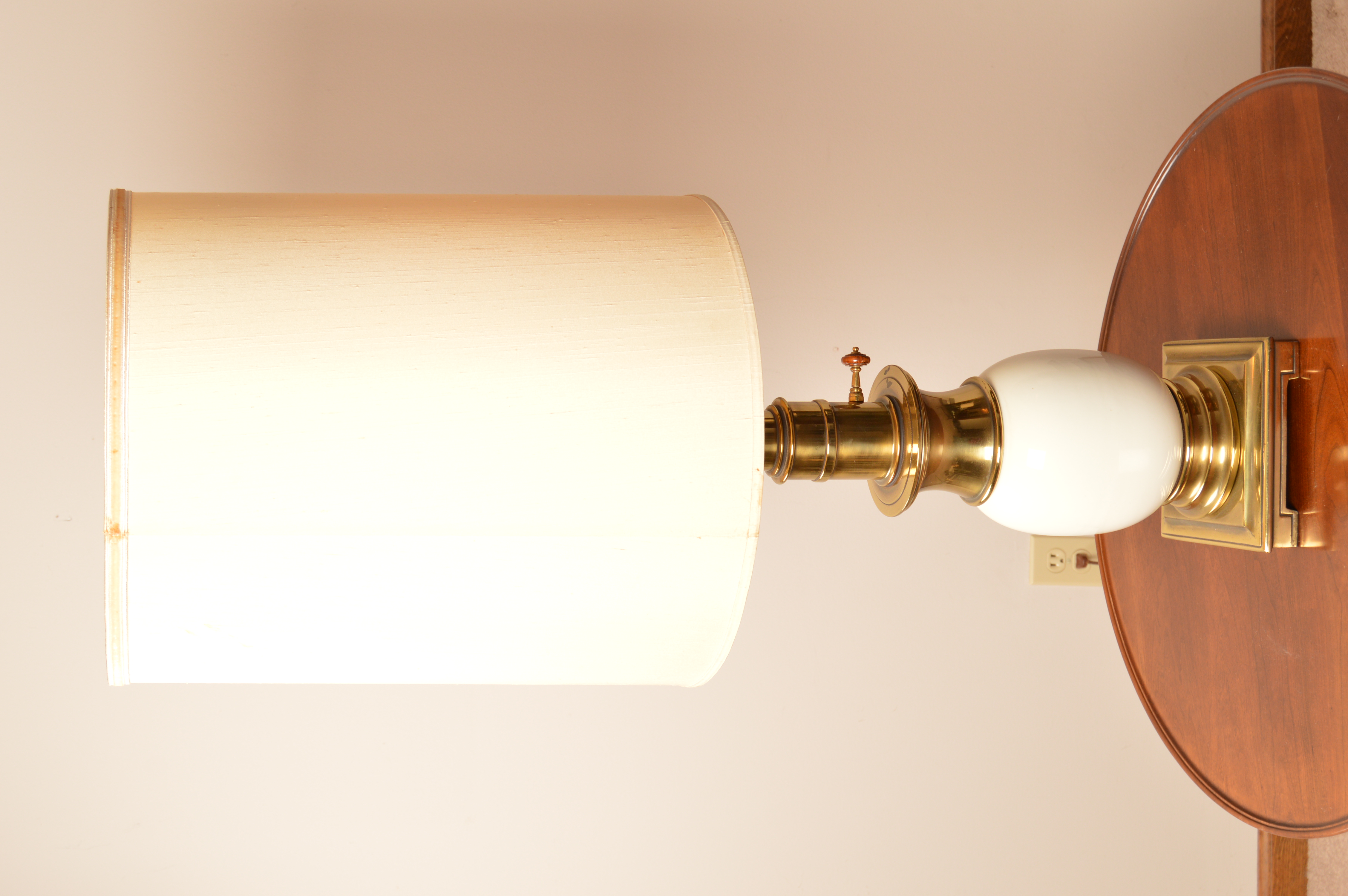 Vintage Brass and Ceramic Table Lamp