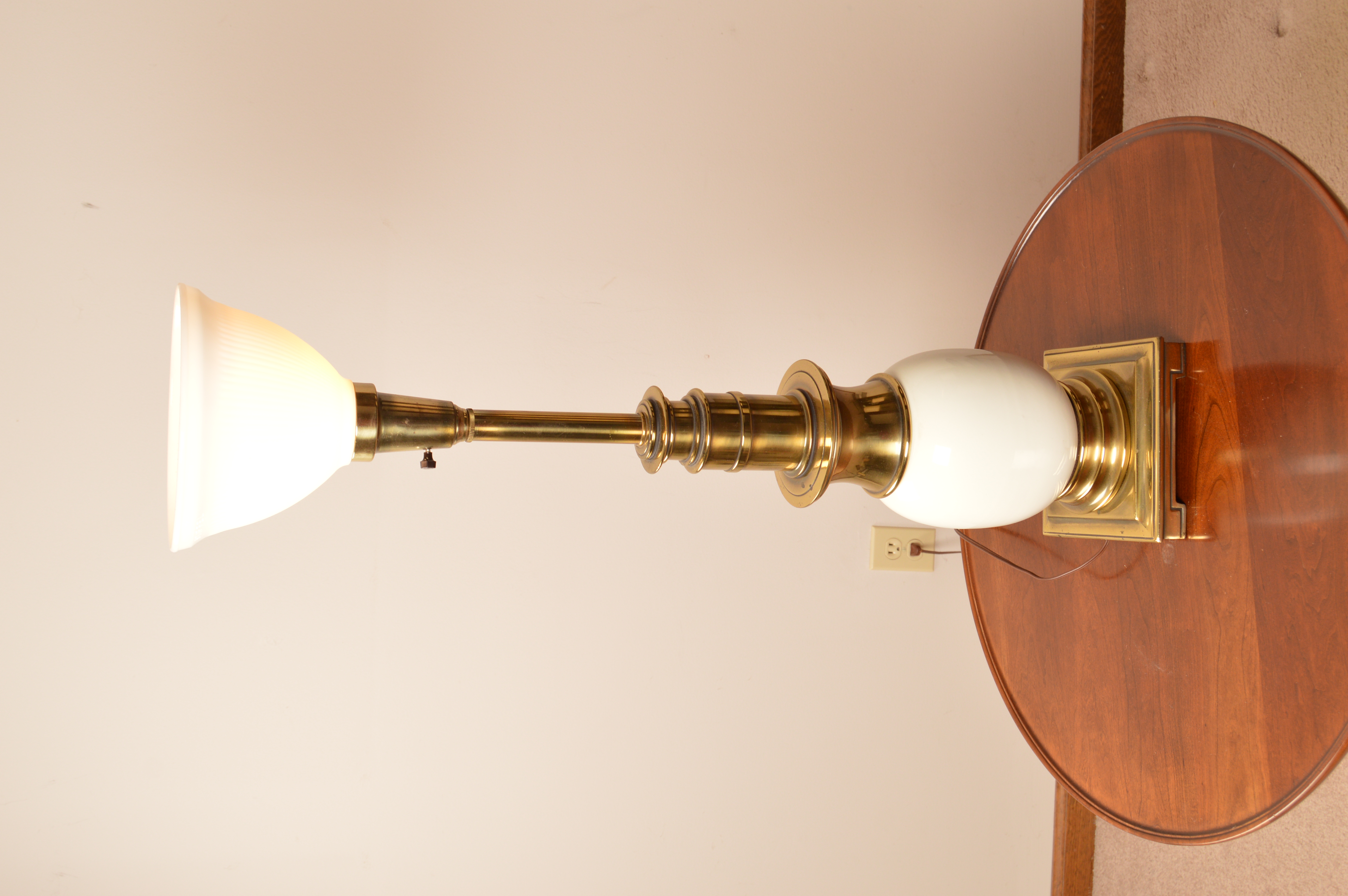 Vintage Brass and Ceramic Table Lamp